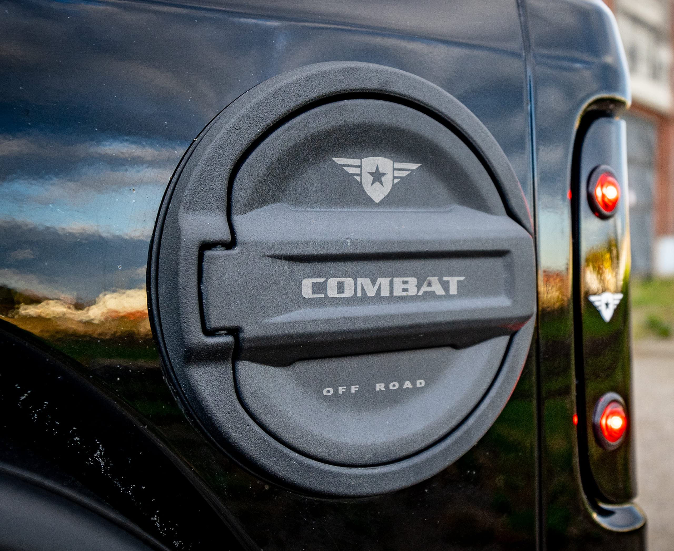 Fuel Containment Door Combat Off Road - Gas Cap Door compatible with Jeep Wrangler JL/JLU