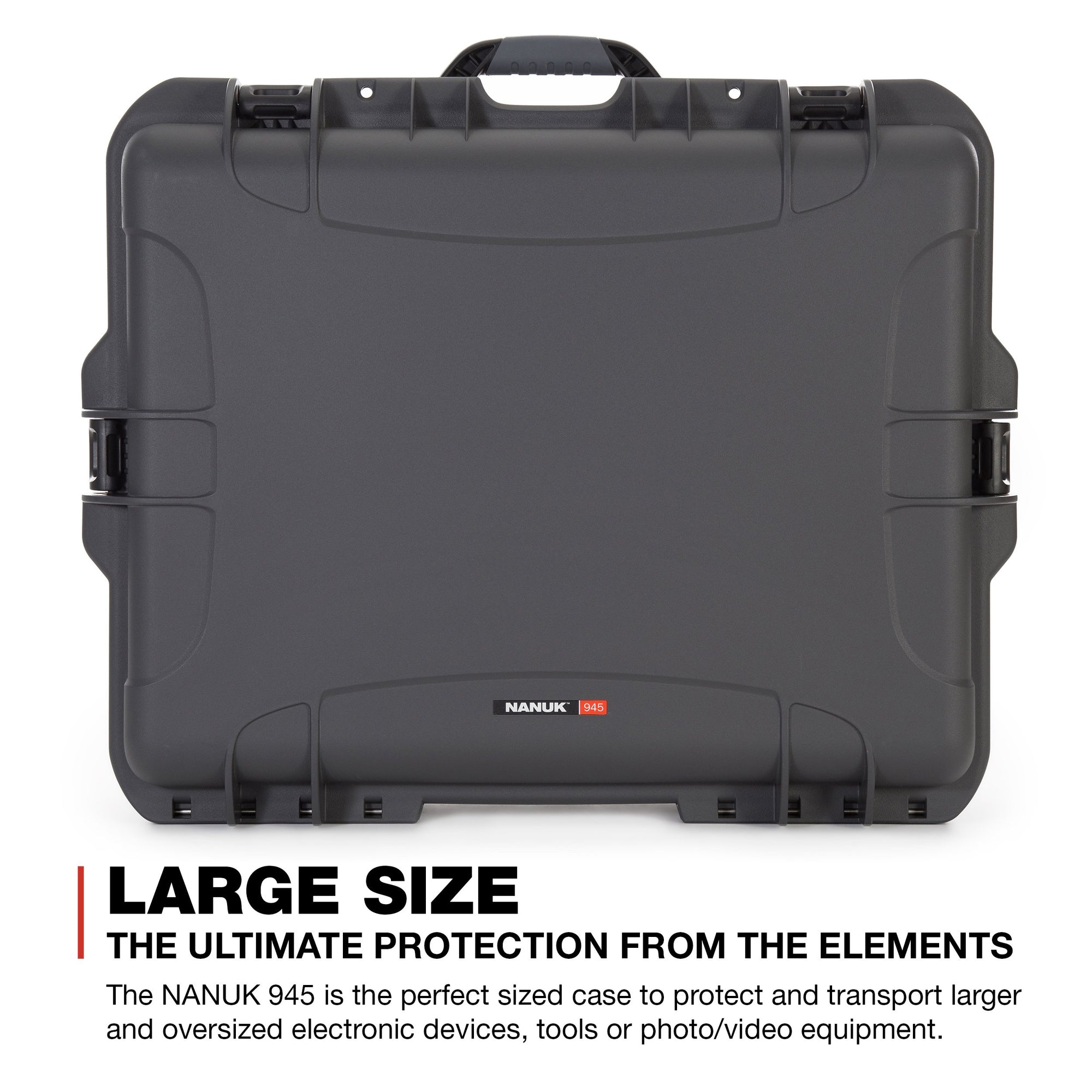 Waterproof Nanuk 945 Hard Case with Padded Dividers - Graphite