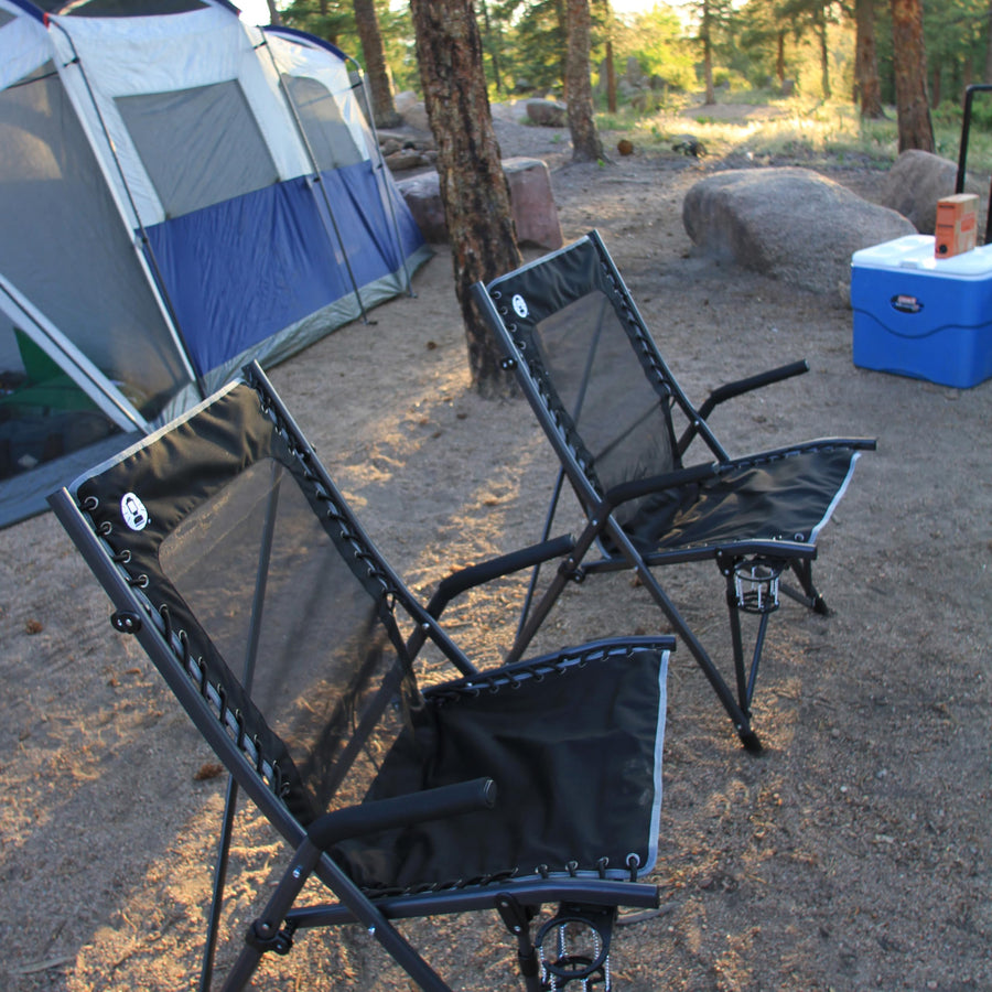 Coleman Portable Comfortsmart Suspension Chair, Ultra-Comfortable Outdoor Camping Chair with Drink Holder & Carry Bag, Supports up to 300lbs, Great for Camping, Tailgating, Firepits, Patio, & More