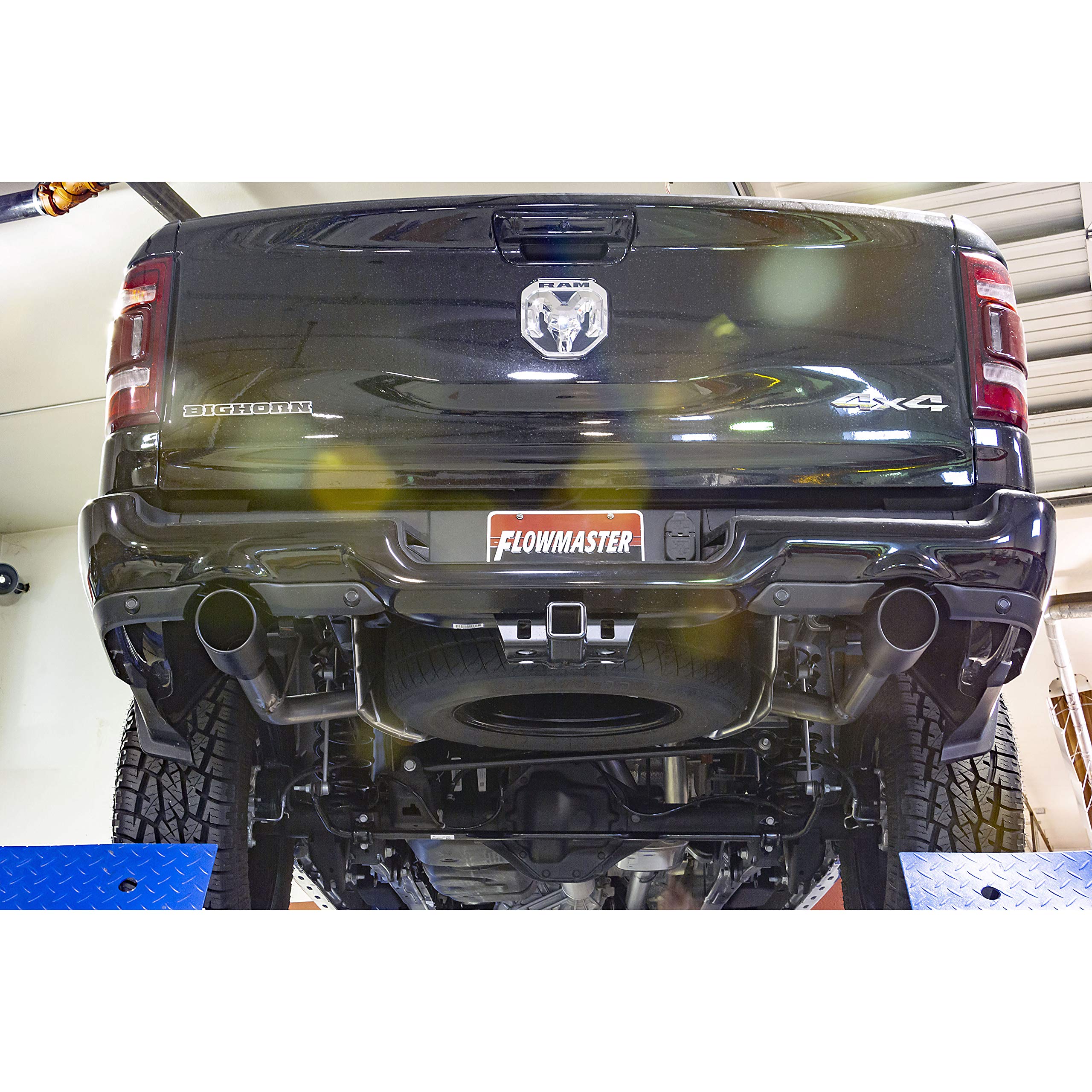 Flowmaster FlowFX 717889 Cat-Back Exhaust Kit 3 Inch Dual 2.5 Inch Tailpipes Stainless Steel 4.5 Inch Black Ceramic Tips Compatible with 2019-2024 RAM 1500 New Body 5.7L with Dual Exhaust