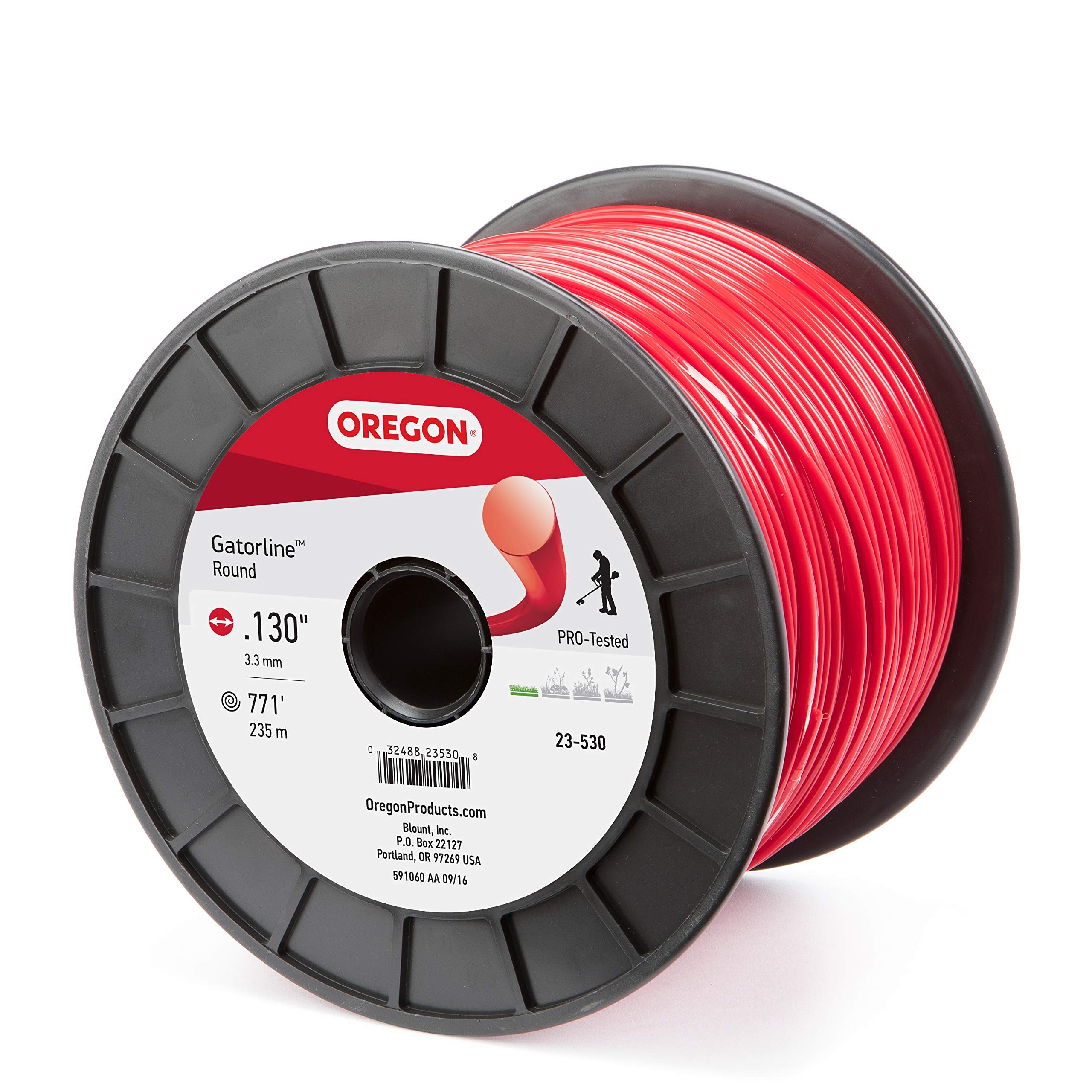 Oregon 23-530 Professional Gatorline 5-Pound Spool of .13-Inch-by-764-Foot Round String Trimmer Line, Red