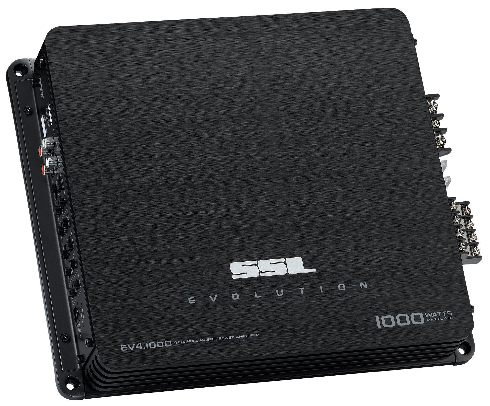 Sound Storm Laboratories 4 Channel Car Audio Amplifier EV4.1000 - 1000 High Output, High/Low Level Inputs, Hook Up to Subwoofer for Bass