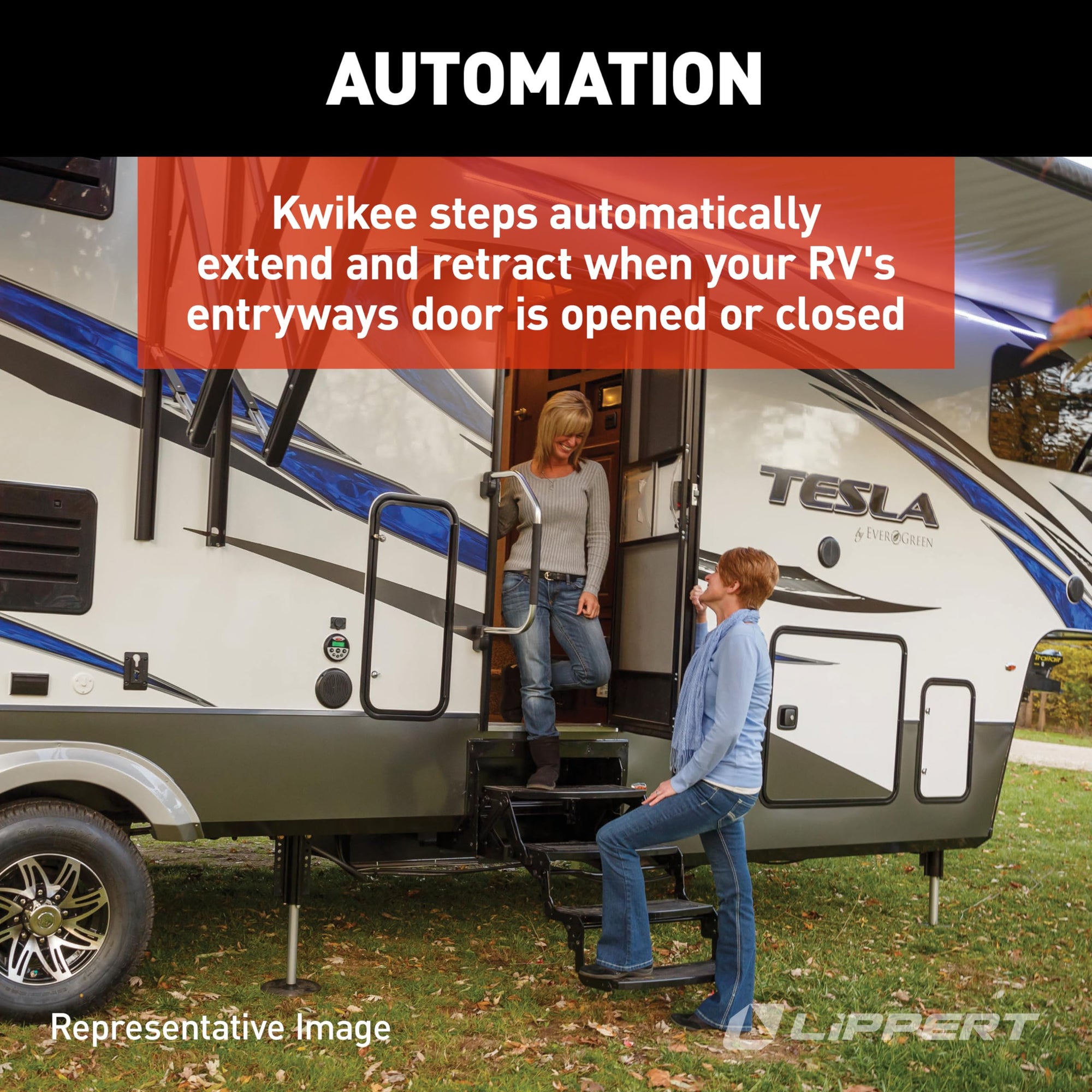 28 Series Kwikee Step Assembly with Logic Control Unit and No Switch Kit