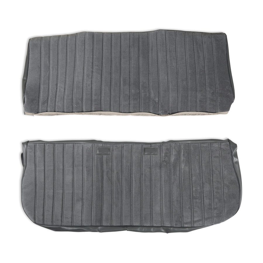 05-299 Brothers Trucks Seat Upholstery Full Pleat Cloth/Vinyl Grey/Charcoal