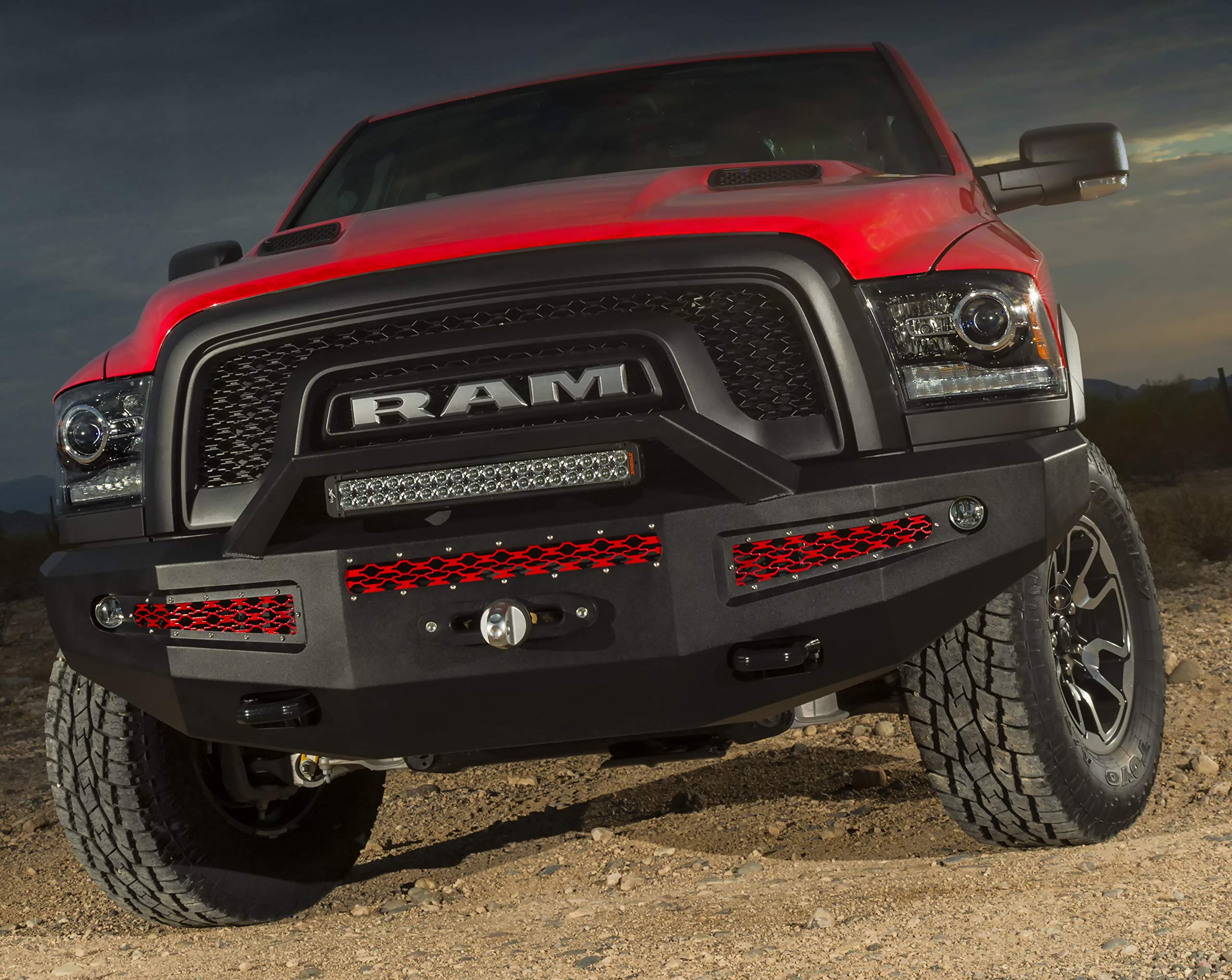 Alumilite Winch Bumper Compatible with 2015 - 2018 Dodge Ram Rebel: ICI Aluminum Bumpers