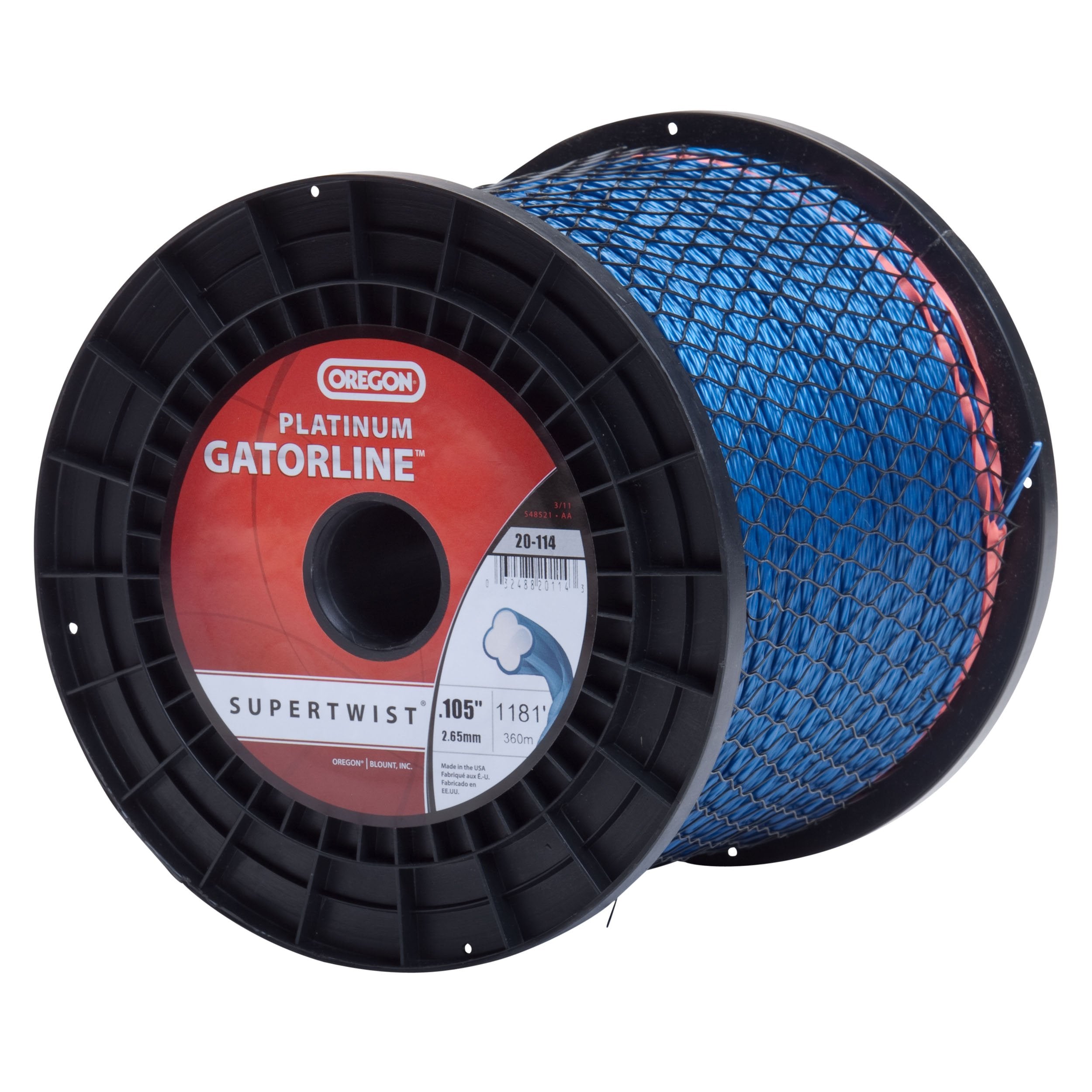 Oregon Platinum Gatorline 20-114 5-Pound Donut String Trimmer Line 0.105-Inch Gauge, Blue