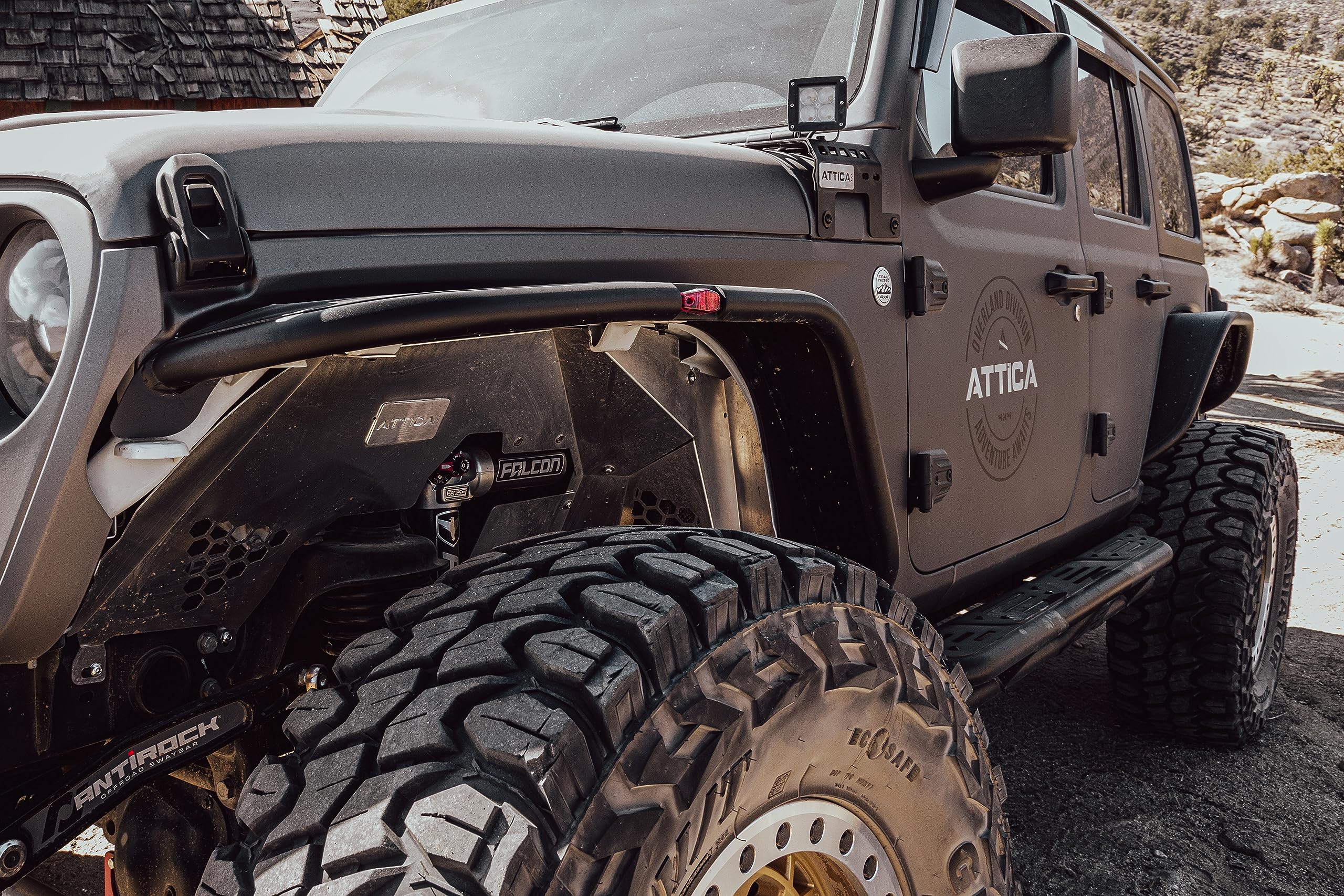Attica4x4 Cobra Tek - Terra Series Inner Fender Liner | Compatible with Jeep Wrangler JL (2018-2023) | Aluminum Protection and Style | Silver Finish.