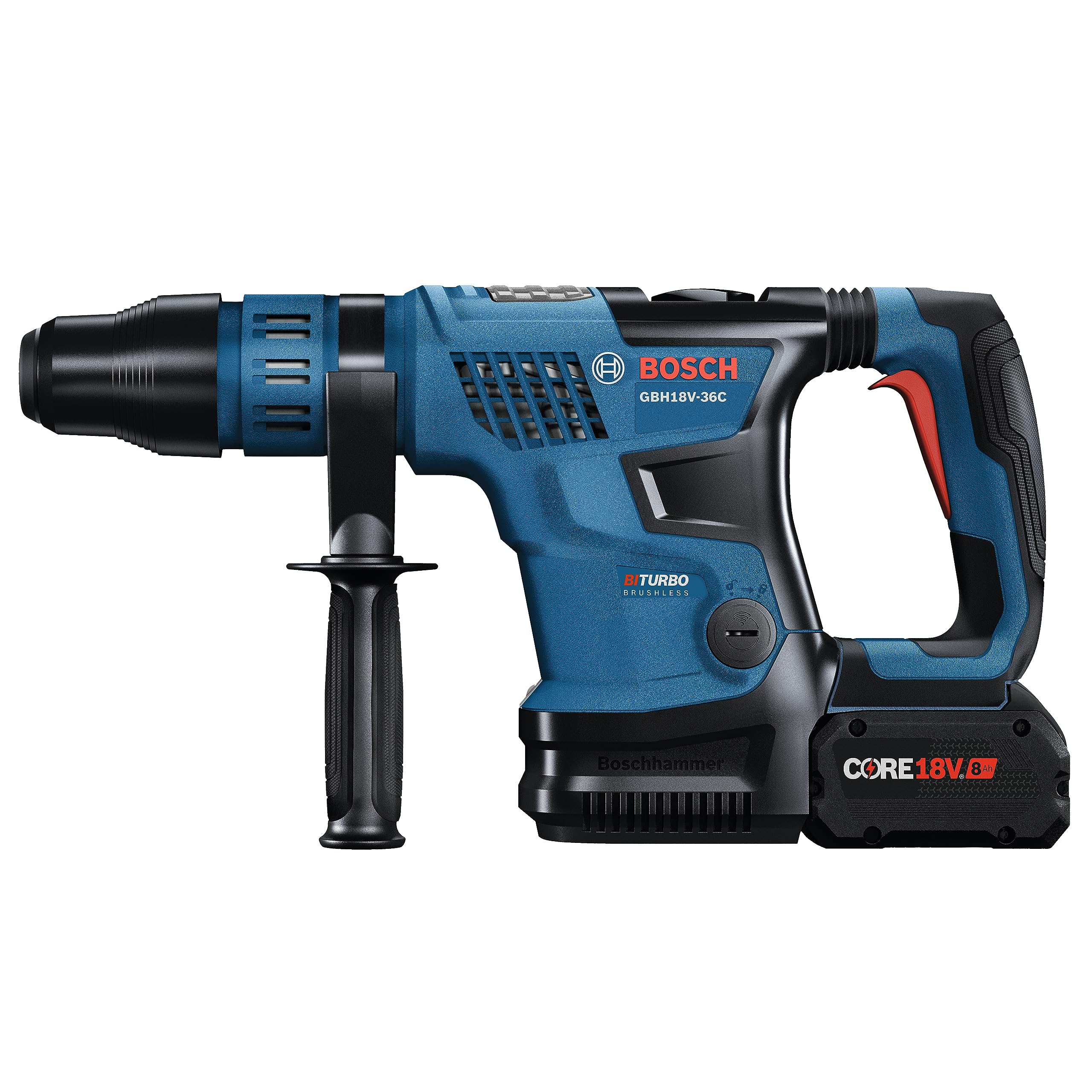 Bosch GBH18V-36CK24 18V PROFACTOR™ Connected-Ready SDS-max® 1-9/16 In. Rotary Hammer Kit with (2) CORE18V® 8 Ah High Power Batteries