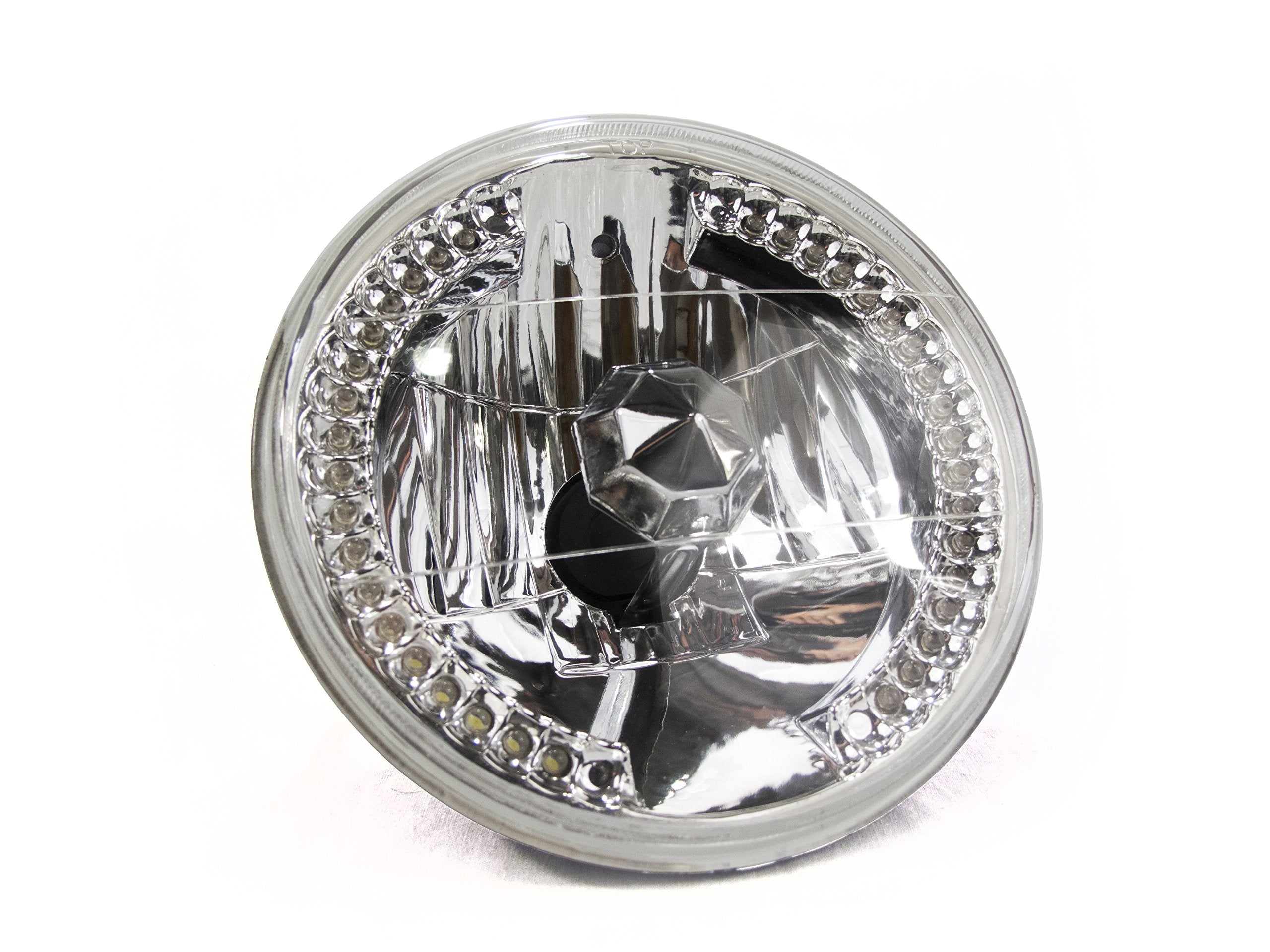 Race Sport LED Conversion Lens RS7RH4LED (7 Dmnd Cut H4 Lens Led Sealed)