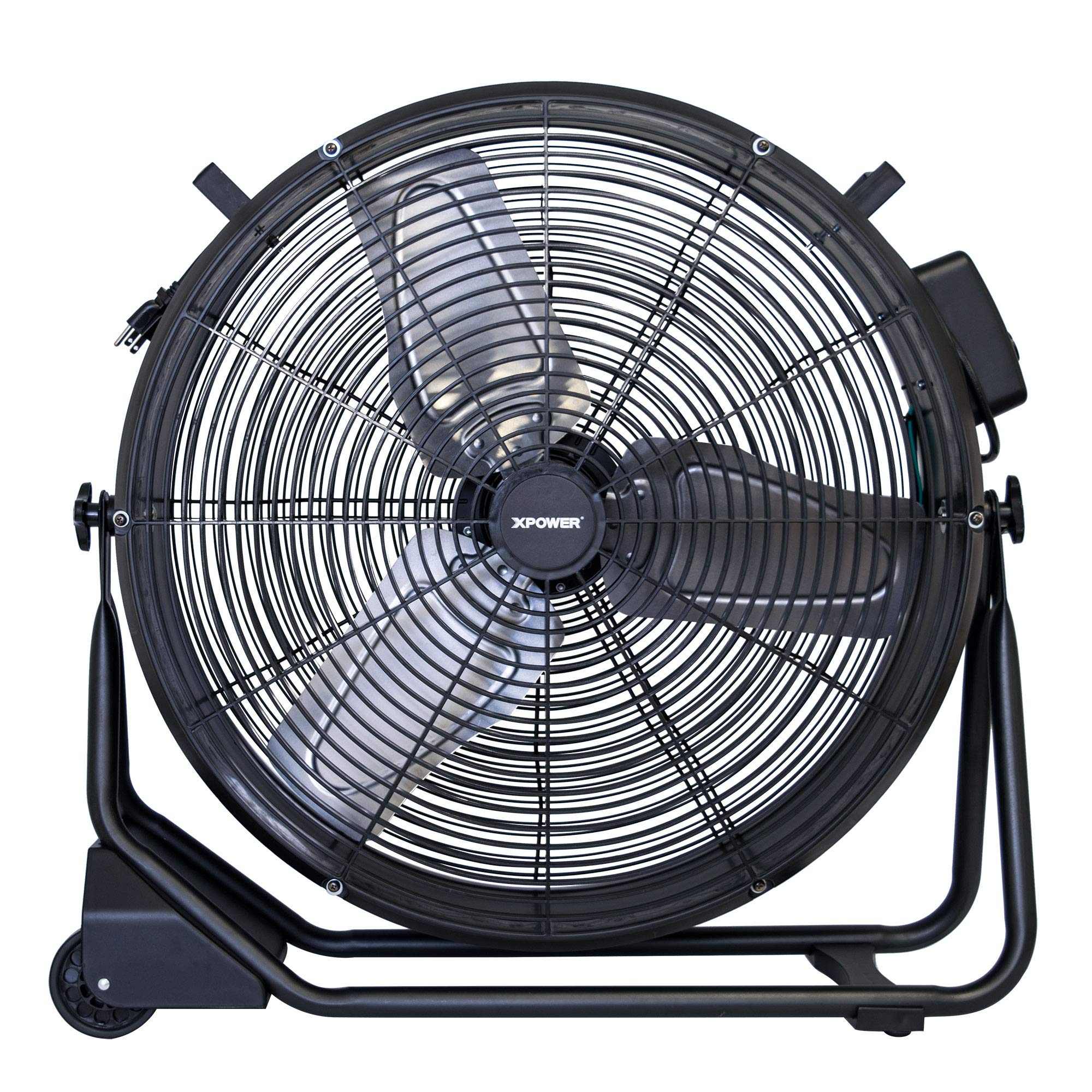 FD-630D XPOWER 1/2 HP 5800 CFM 1.8 Amps Variable Speed Enclosed Brushless DC Motor High Velocity 24” Drum Fan