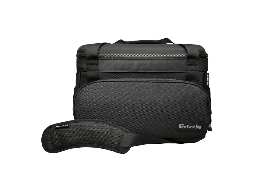 Drifter Grizzly 20 Soft Sided Cooler | 20 qt Flip-Top Cooler Bag | Ice Chest for Beach Boat Camping Fishing Hiking Hunting Picnic | Lightweight Portable Insulated Waterproof | Blackout