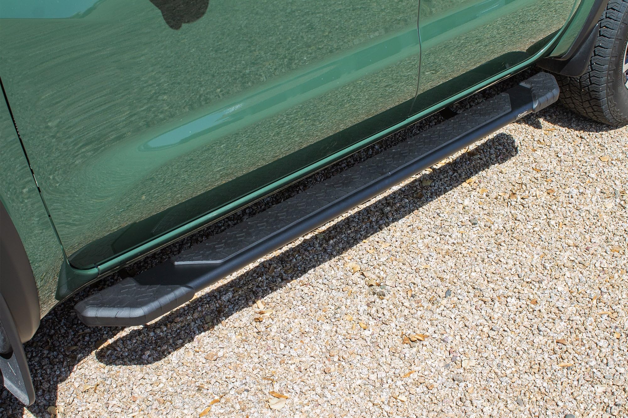 Running Boards Raptor Series Steps 5in Treadsteps Black Aluminum Compatible with 05-26 Frontier Crew Cab