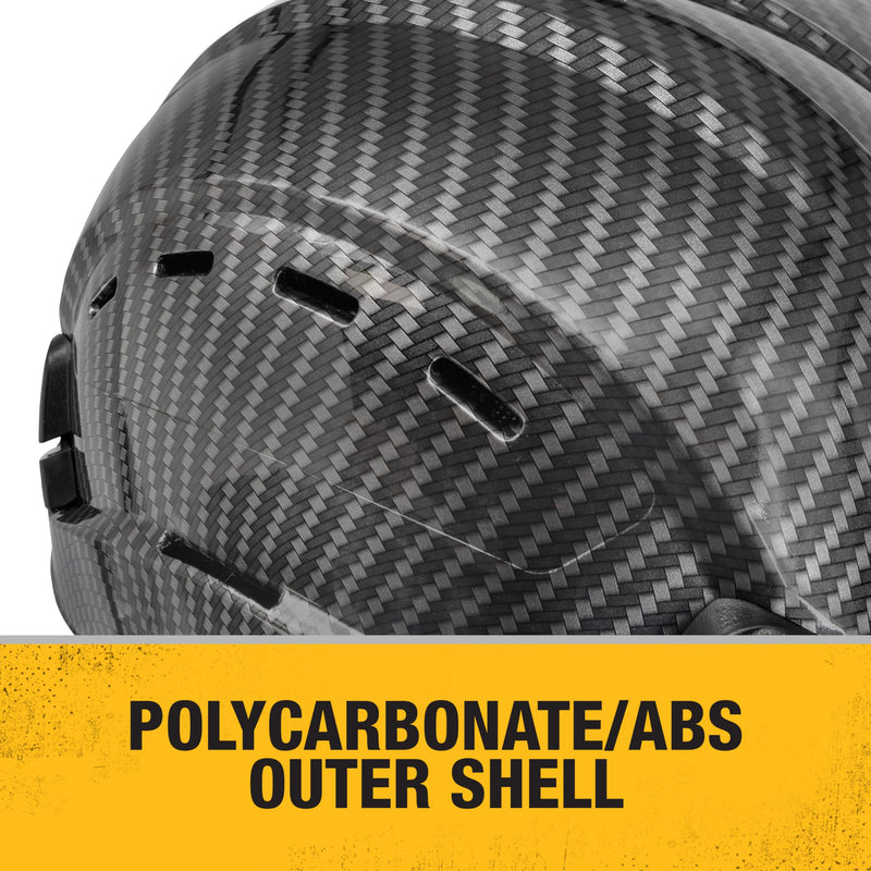 DEWALT Slate DPG22V Type II Class C 4-Point Ratcheting Vented Safety Helmet
