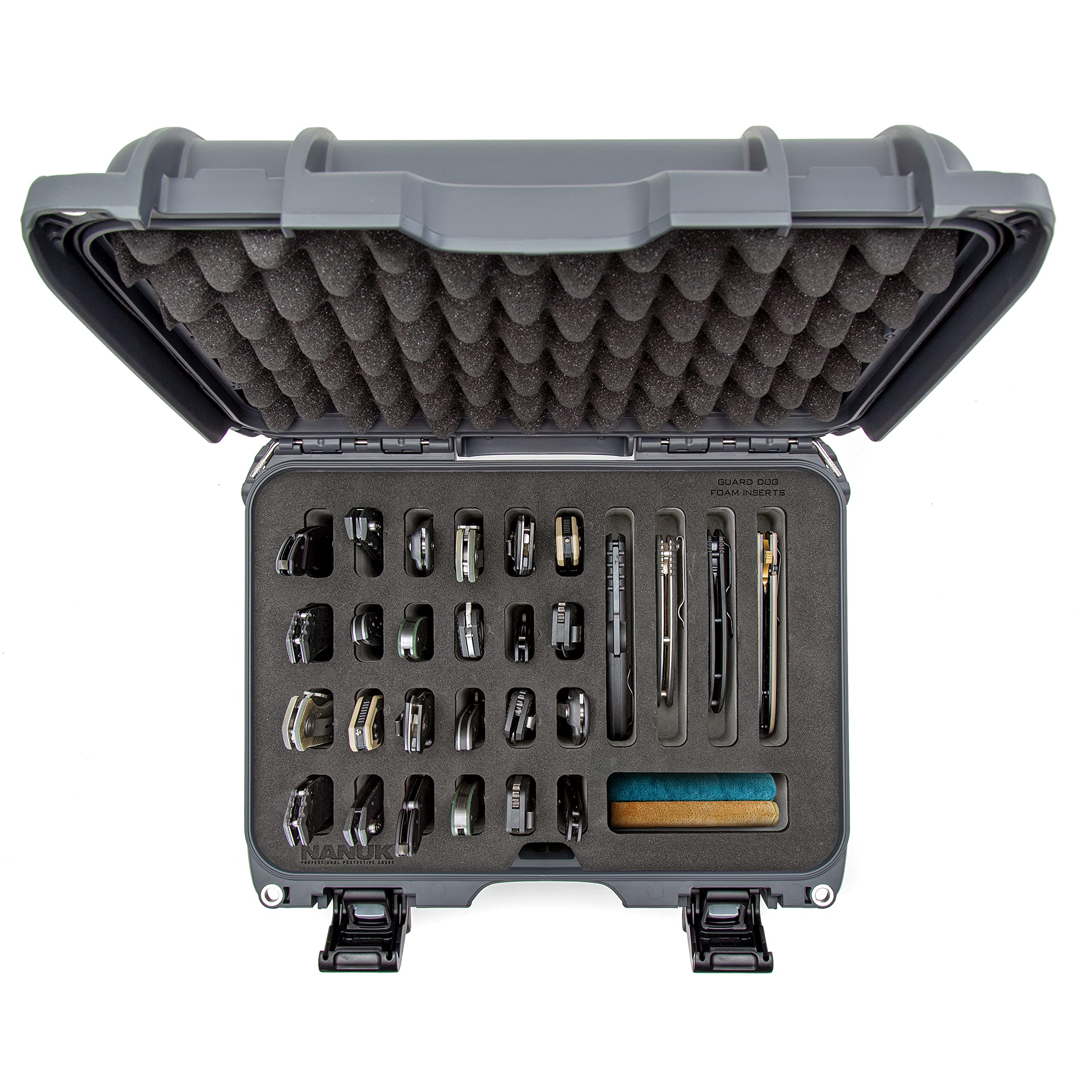 Graphite Nanuk Case w/Foam Insert for 28 Knives 915-28KNI7