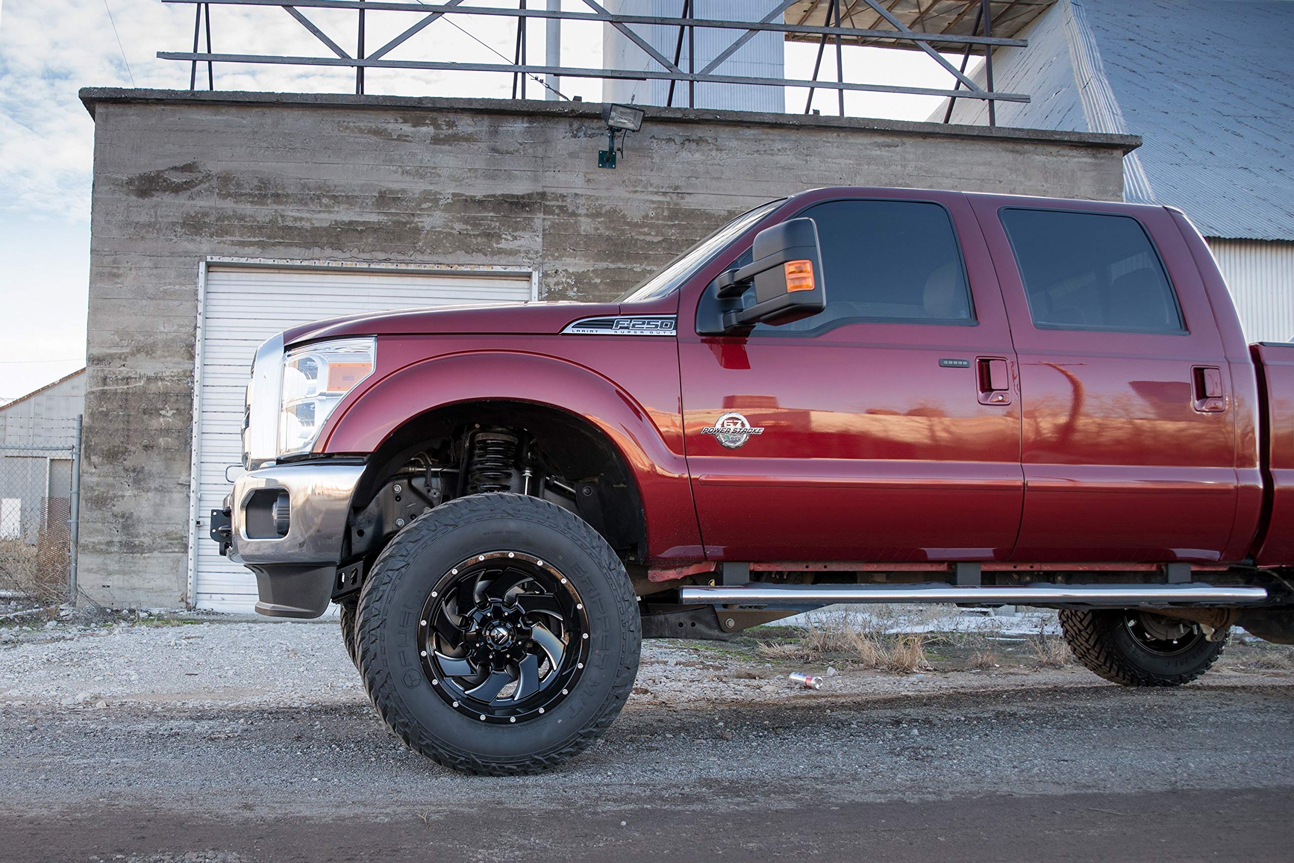 D574 FUEL Cleaver Black Milled 20x10 8x180-18 offset