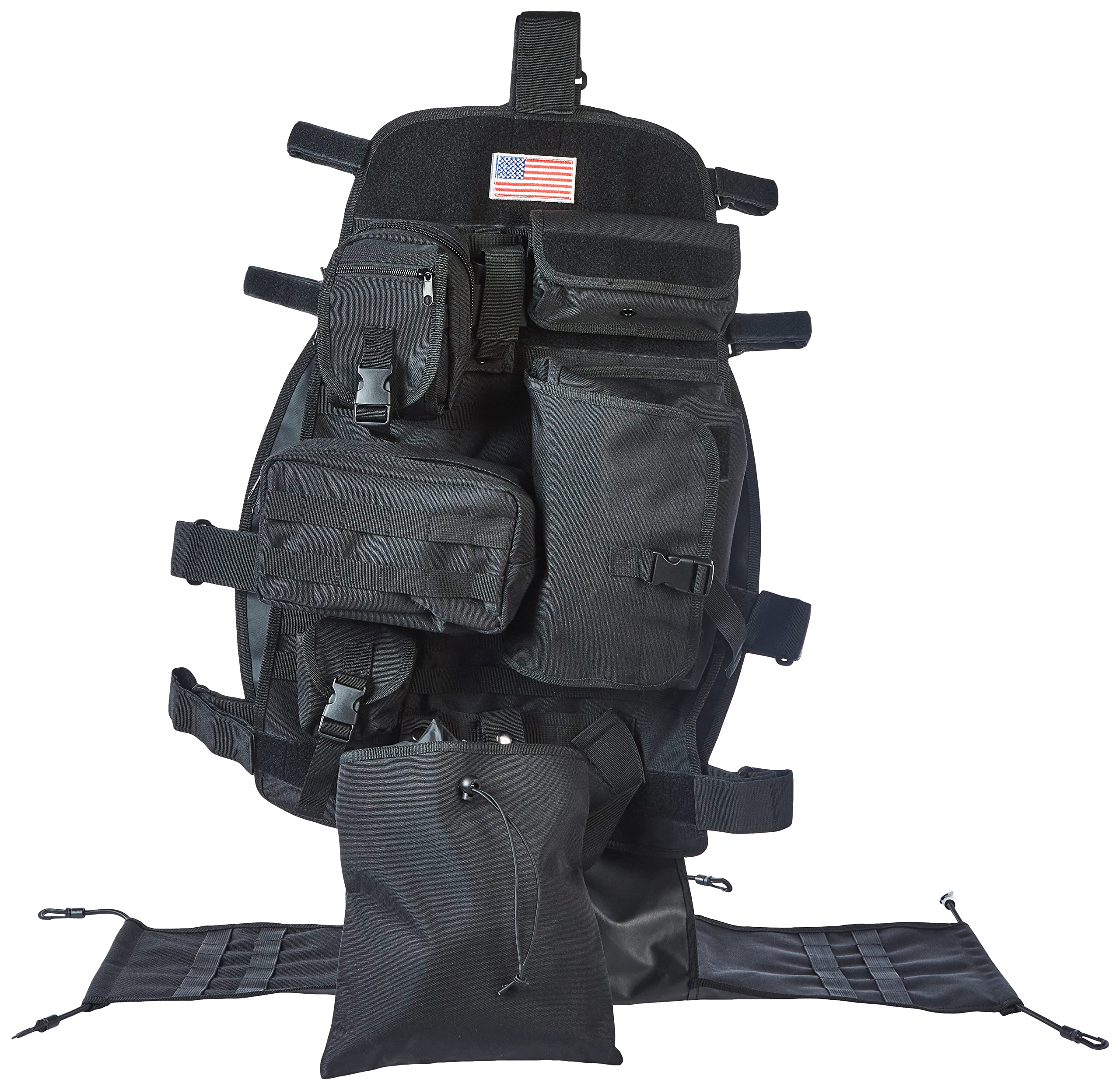 Rugged Ridge Seat Cover, 13236.01 Front, Cargo, Black; 76-Current Jeep CJ/Wrangler/Gladiator