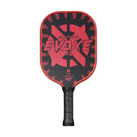Graphite Onix Evoke XL Pickleball Paddle Features Polypropylene Core, Graphite Face, and Oversized Shape, Red