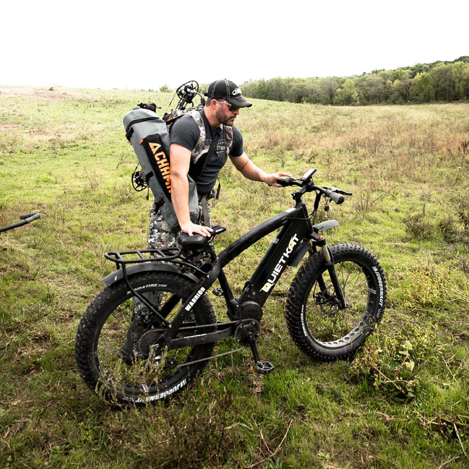 QuietKat Pannier FatKat Rear Bike Rack, Lightweight High Strength Aluminum Detachable - 17" Hardtail Frame Delivered After June 2020 (Black) (18QKRPR)