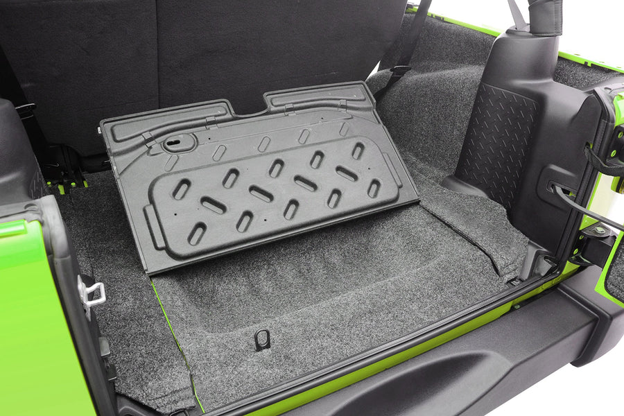 Jeep Cargo Kit - Bedrug | 2011 - 2018 Jeep Wrangler UNLTD JK 4 Door, Cargo Liner w/ Tailgate & Tub Liner | Grey - 5 pc. | BRJK11R4