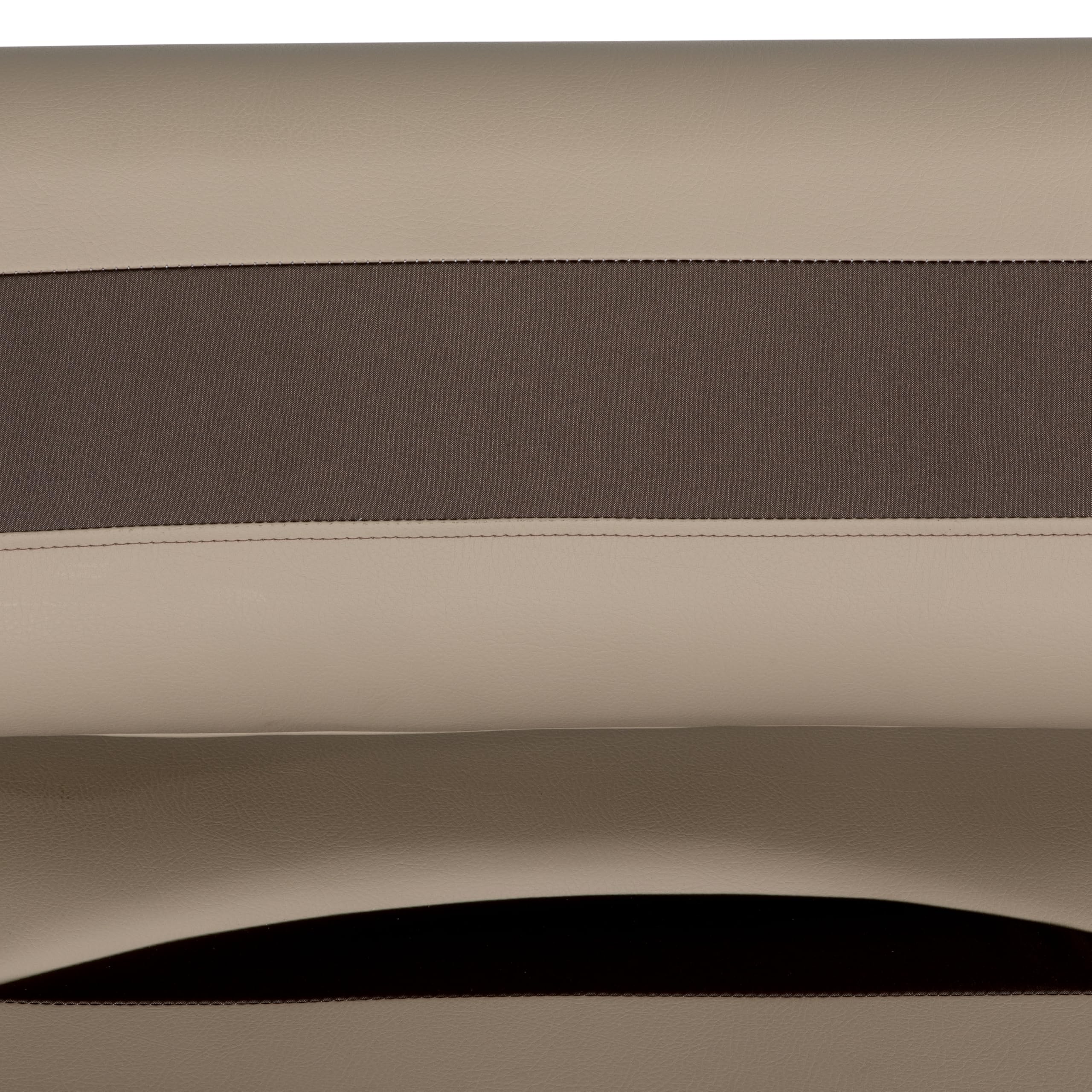 Flip Flop Rockport Series Pontoon Seat with Storage, Measures 34.5" L x 34.5" W x 31" H, Marine-Grade Vinyl, High-Density Foam, Easy Installation, Fits Most Pontoons, Sand – 20221094103
