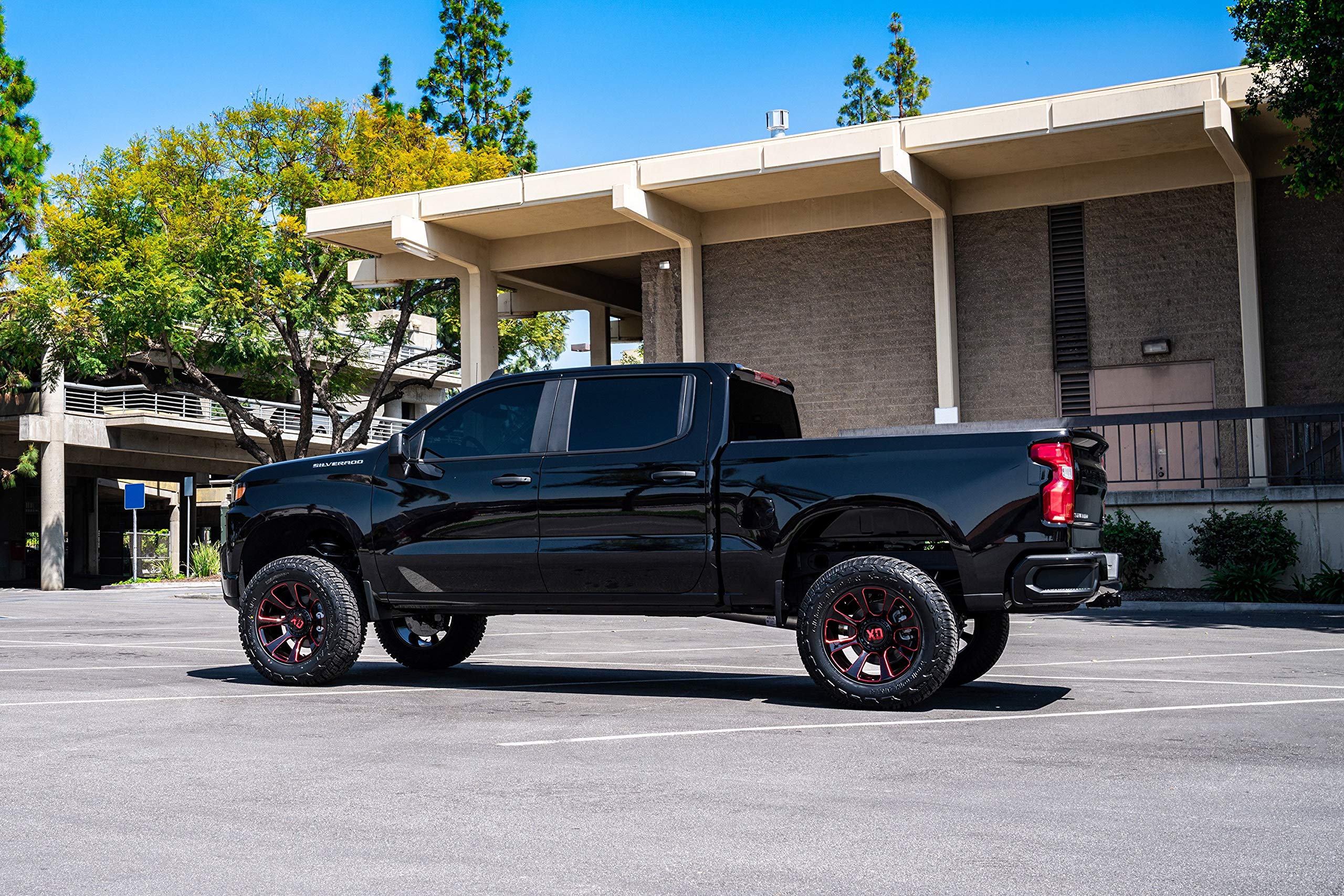 20x9 XD854 REACTOR, Bolt Pattern: 6x135/5.5, Offset: 18, GLOSS BLACK MILLED WITH RED TINT, set of 1