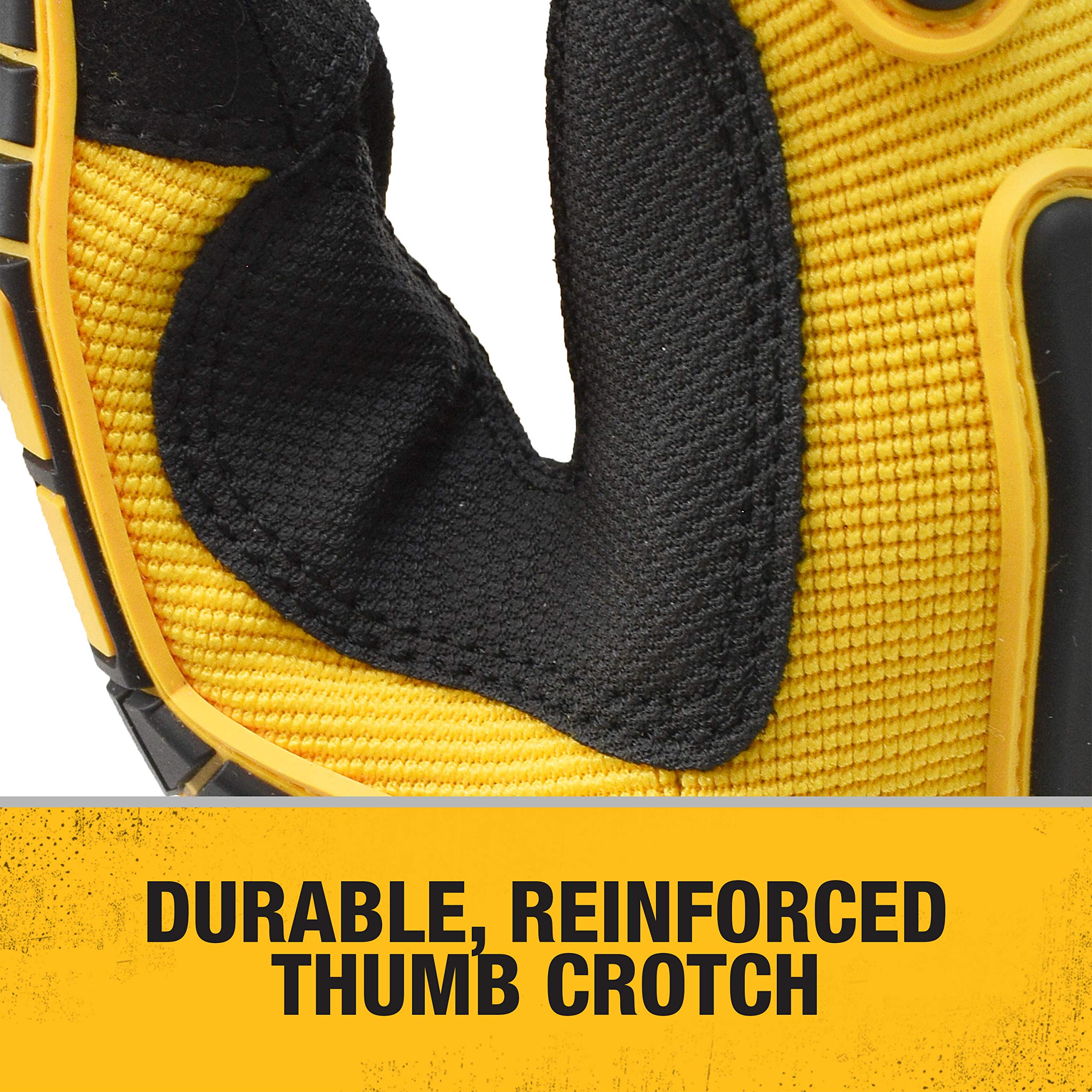 DEWALT Performance DPG781 Mechanic Work Glove with TPR Impact Protection and Anti-Slip Grip - Medium (1 Pair)