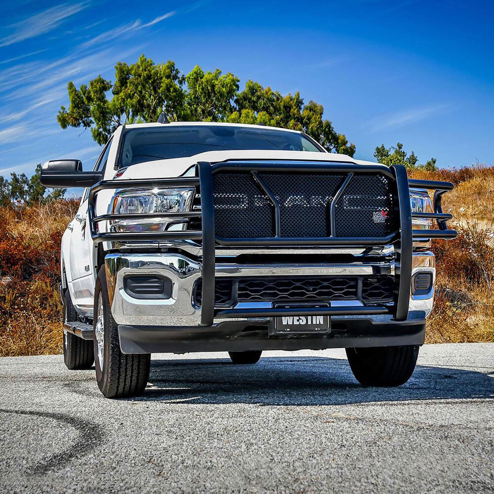 57-4025 Westin HDX 1-Piece Grille Guard fits 2019-2024 Ram 2500 3500 (Exc Power Wagon)