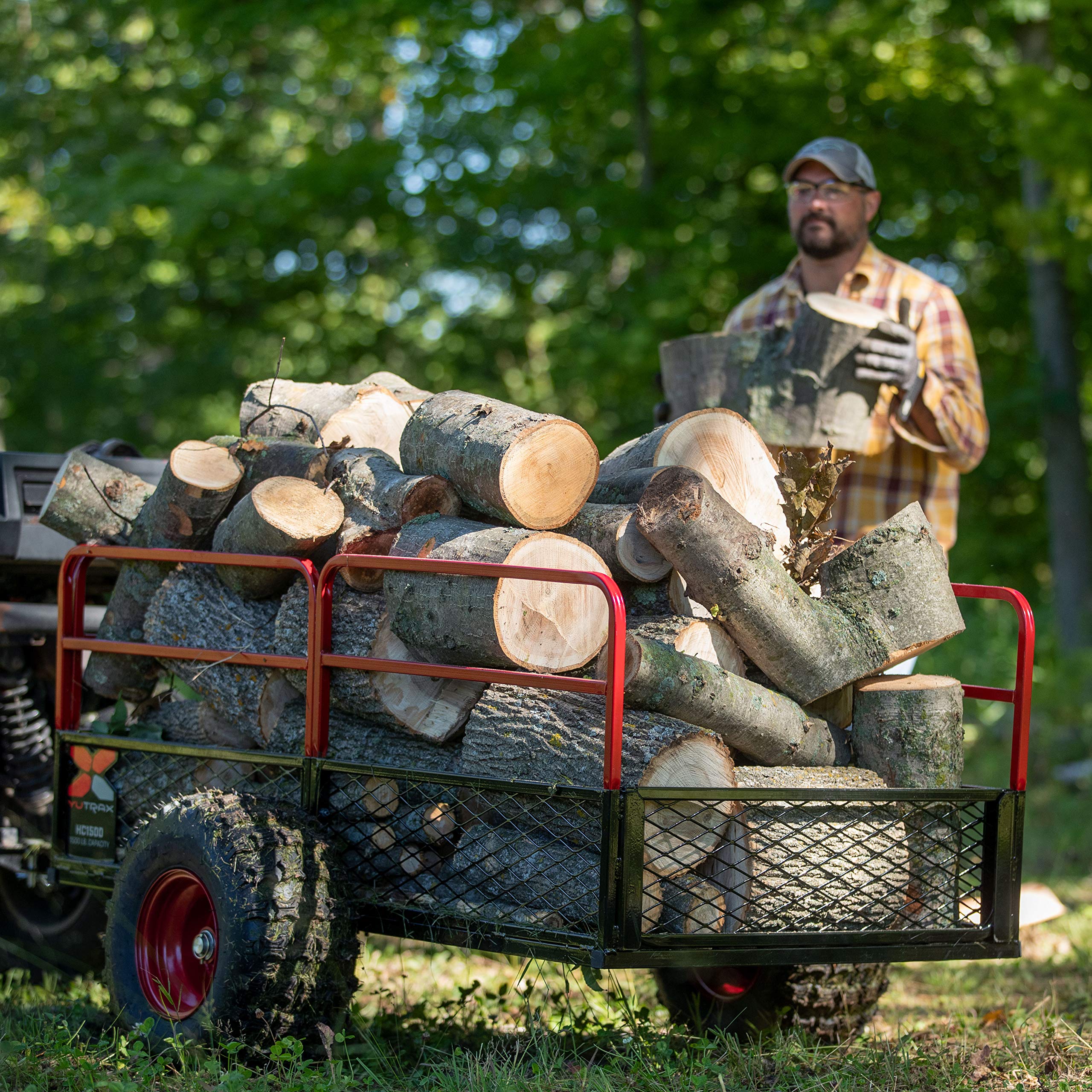 Yutrax TX162 Heavy Duty UTV / ATV Trailer – for Off-Road Use - 1,500 lb. Capacity
