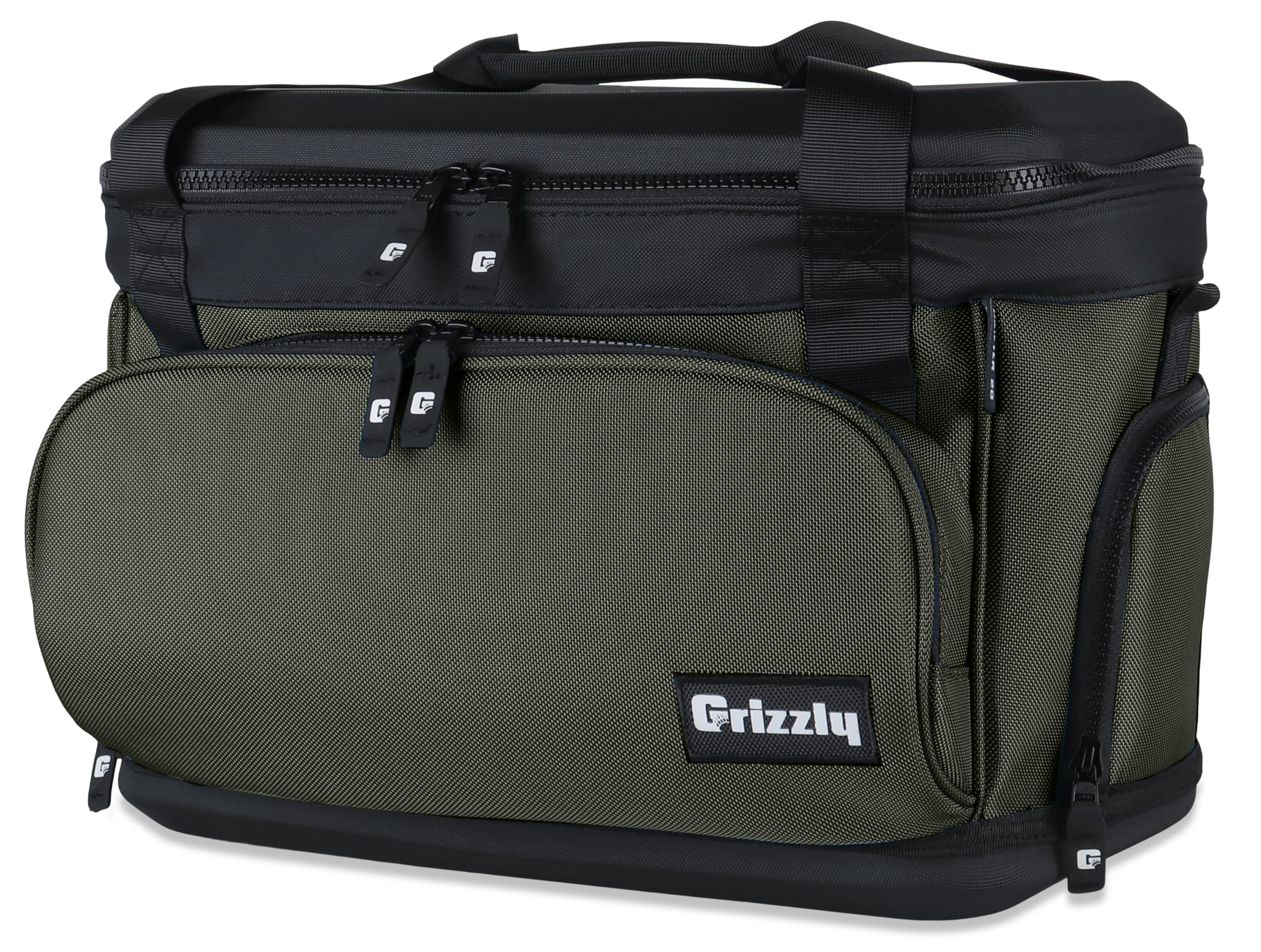 Drifter Grizzly 20 Soft Sided Cooler | 20 qt Flip-Top Cooler Bag | Ice Chest for Beach Boat Camping Fishing Hiking Hunting Picnic | Lightweight Portable Insulated Waterproof | Lunar Green