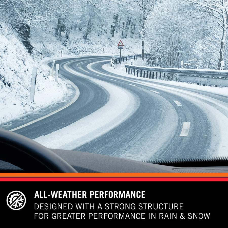 Wiper Blades K&N EDGE: All Weather Performance, Superior Windshield Contact, Streak-Free Wipe Technology: 26" + 17" (Pack of 2)