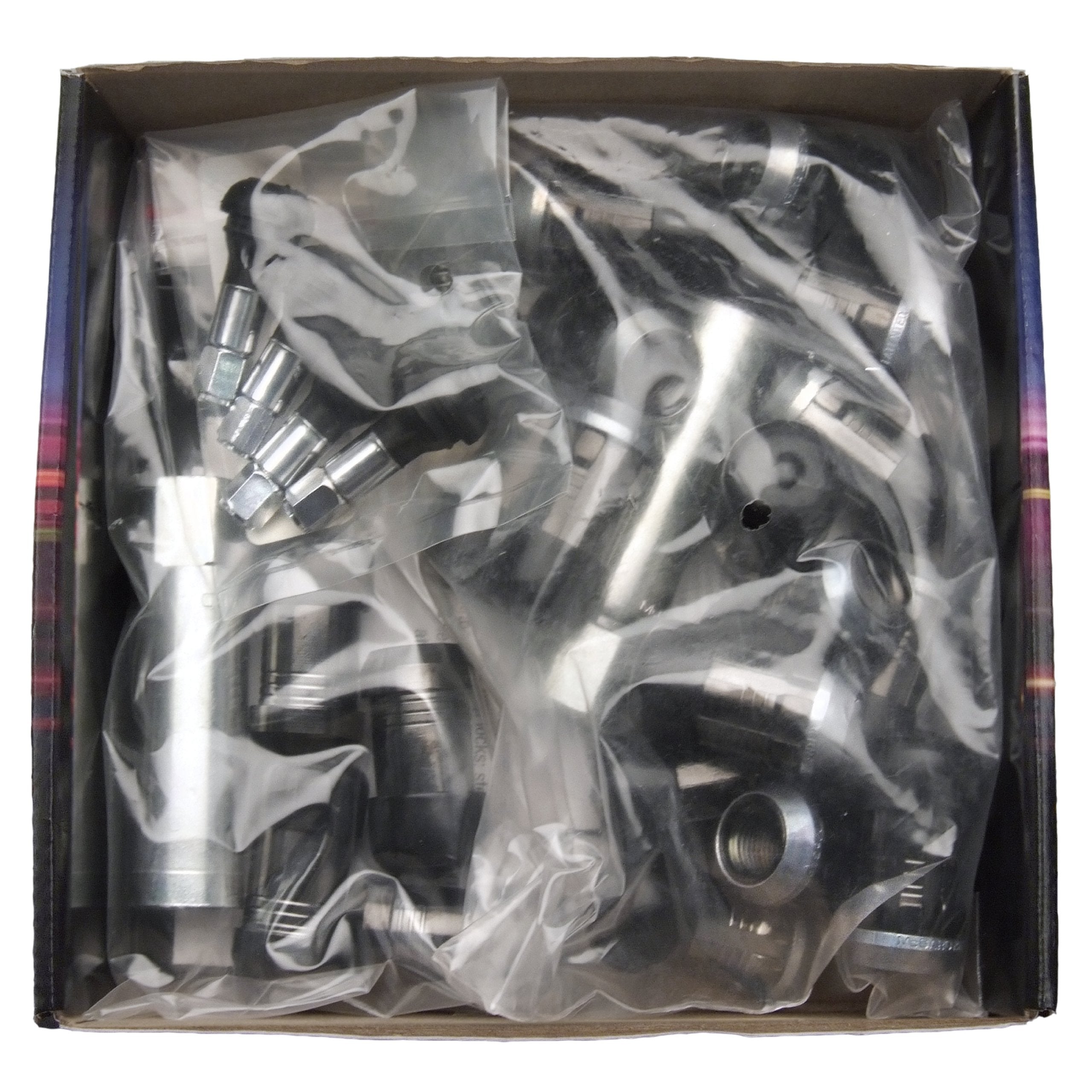 McGard SplineDrive 65510BK Black (M14 x 1.5 Thread Size) Wheel Installation Kit for 5-Lug Wheels, 16 Lug Nuts / 4 Locks / 1 Key / 1 Install Tool