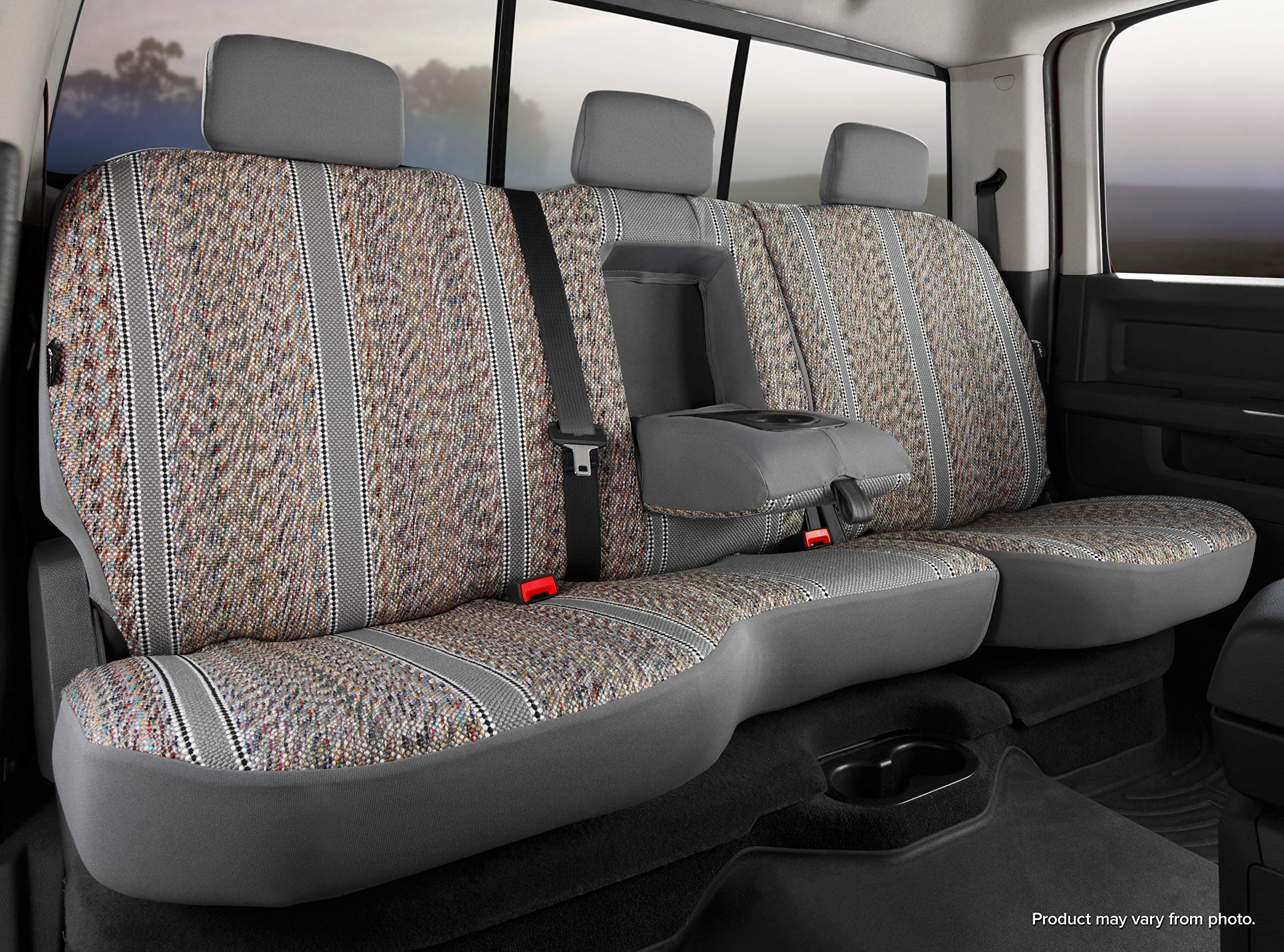 Gray FIA TR42-53 Custom Fit Rear Seat Cover Split Seat 40/60 - Saddle Blanket