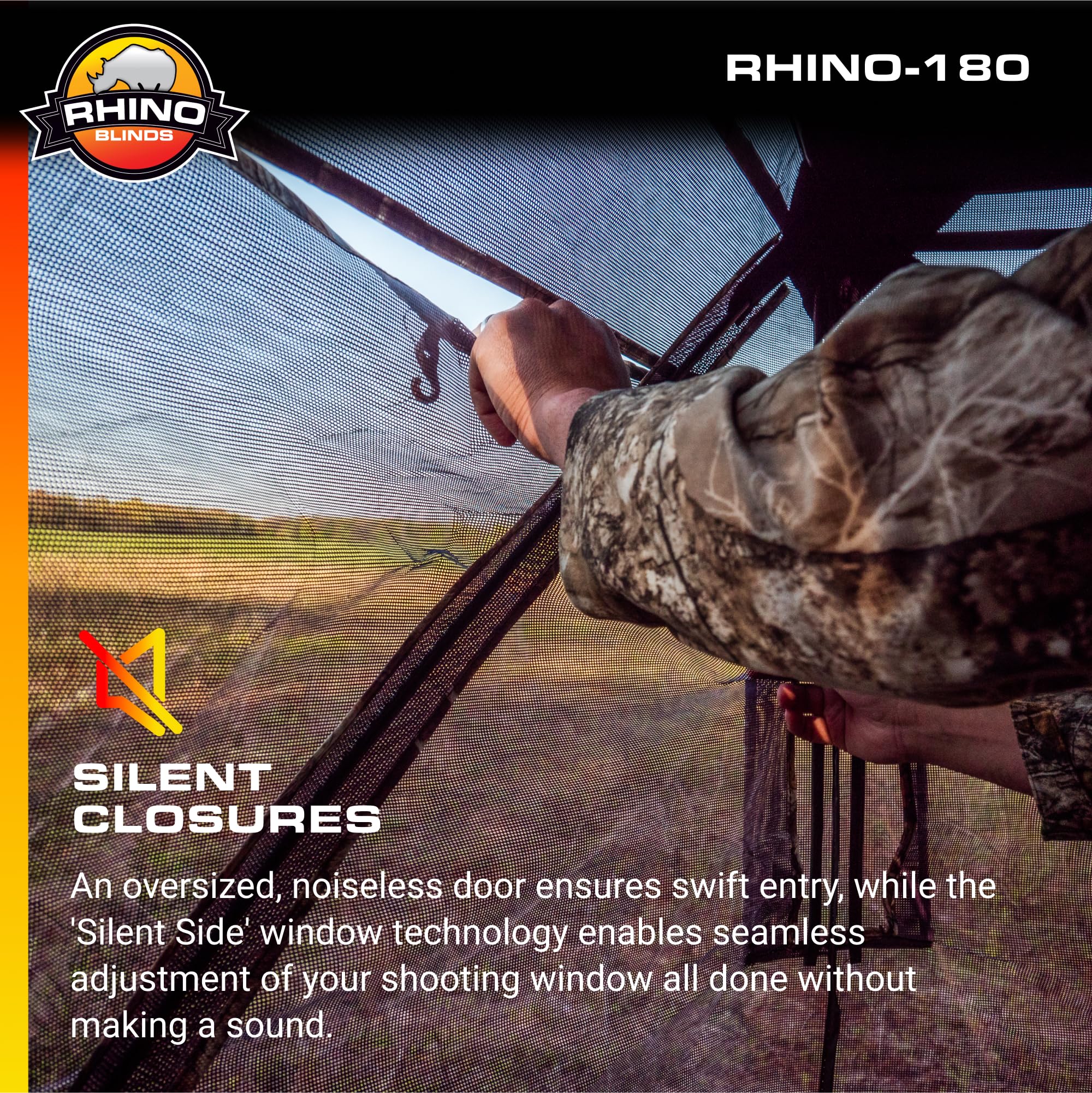 Rhino R180 Blinds 3 Person See Through Hunting Ground Blind