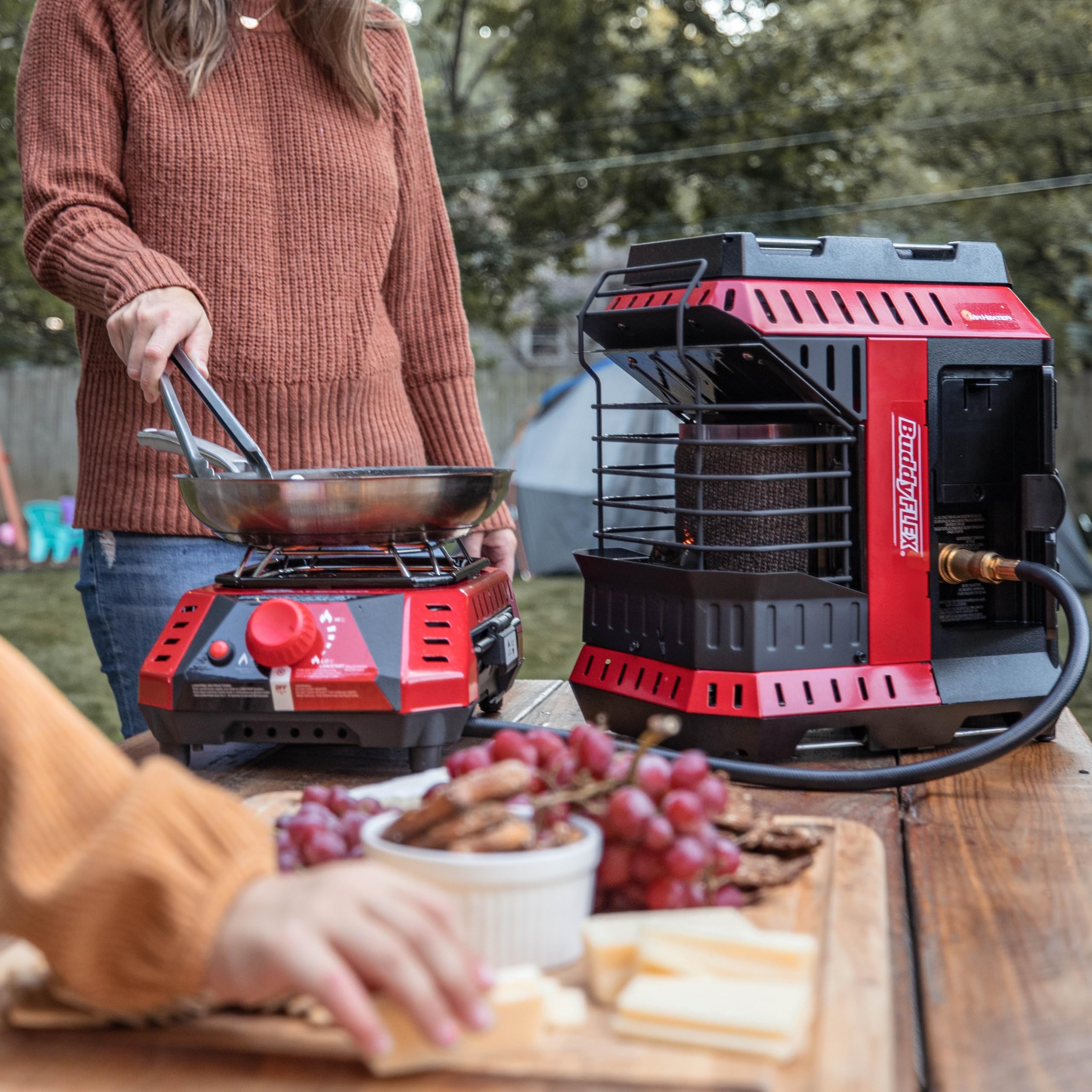 Buddy Flex Cooker Mr. Heater MH8CFLEX 8,000 BTU, Red