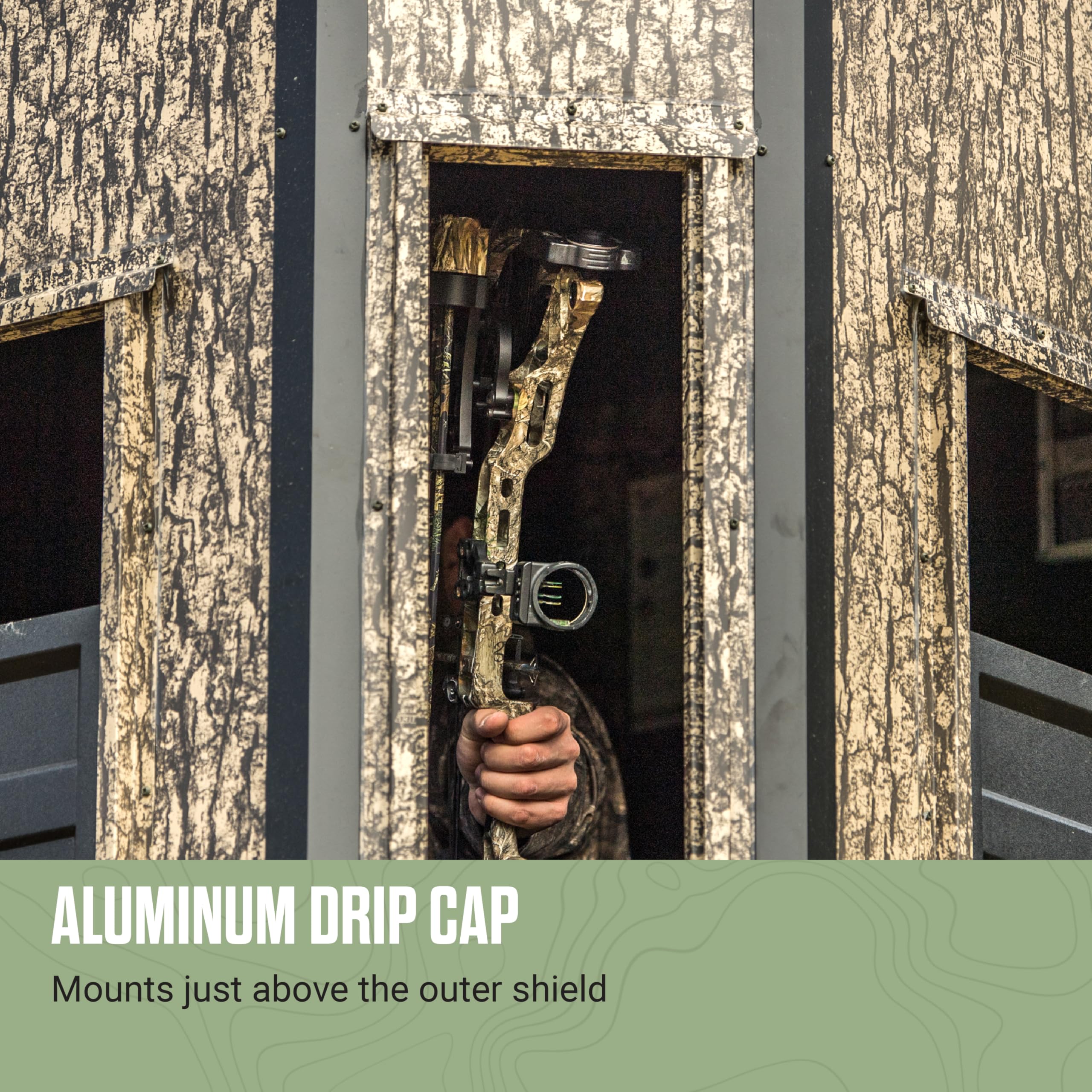 Shadow Hunter DIY Hunting Blind ShadowView Bow Window Kit, Includes Blackout and Scent Free Protection, 2-Pack