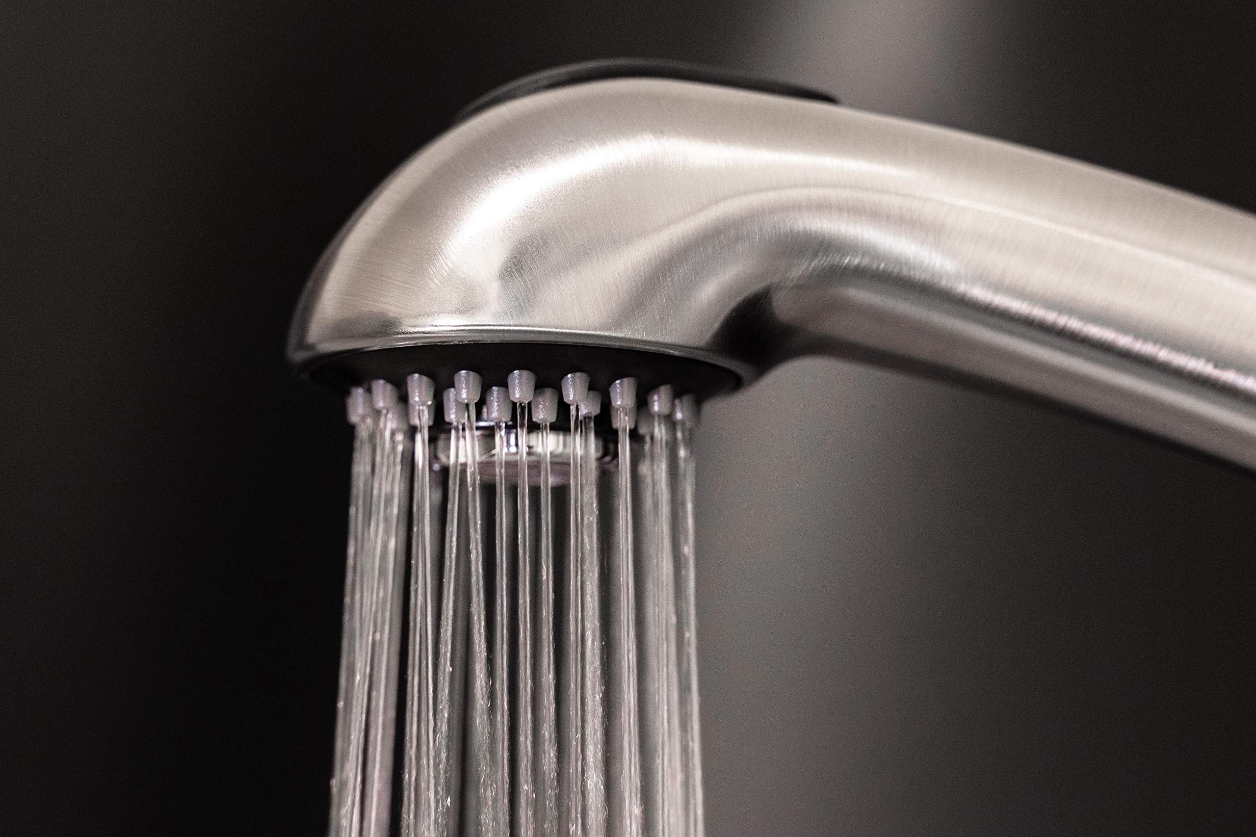 Dura Faucet Designer RV Kitchen Faucet Pull-Out Sprayer Replacement Faucets Only (Brushed Satin Nickel)