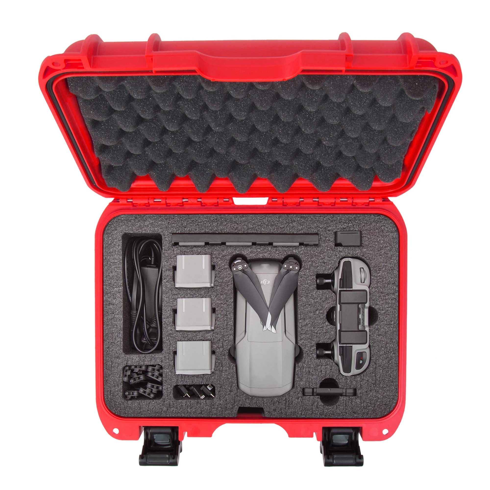 Waterproof Hard Case Nanuk 915 with Foam Insert for DJI Mavic Air 2 - Red