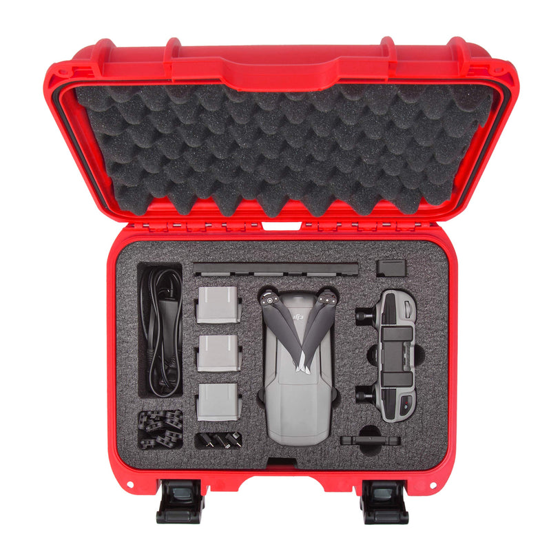 Waterproof Hard Case Nanuk 915 with Foam Insert for DJI Mavic Air 2 - Red