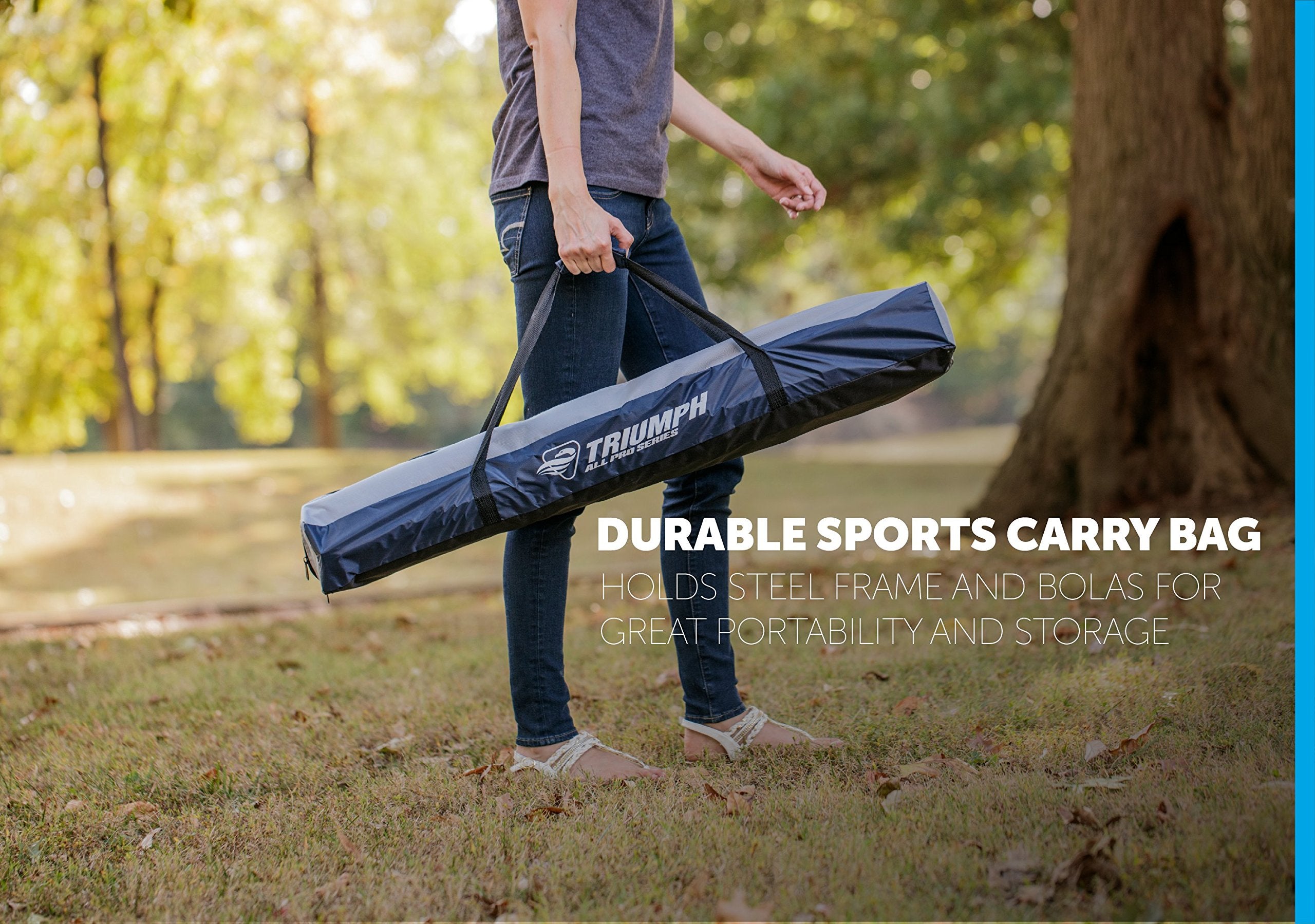 Triumph Sports Press Fit Triumph Ladderball Set - Includes 6 Soft Bolas and Carry Case