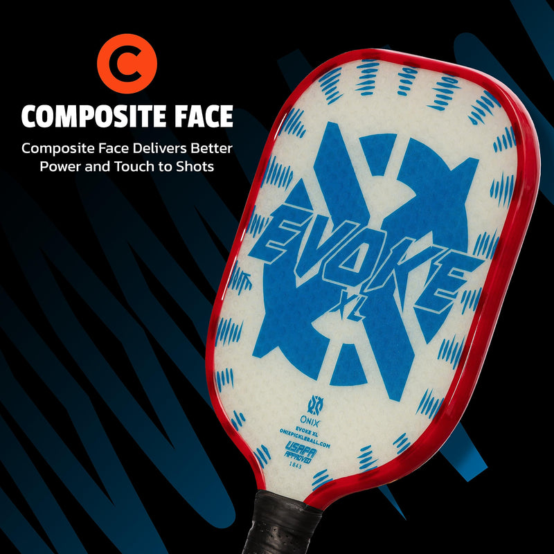 Evoke XL Onix Composite Pickleball Paddle (Blue)