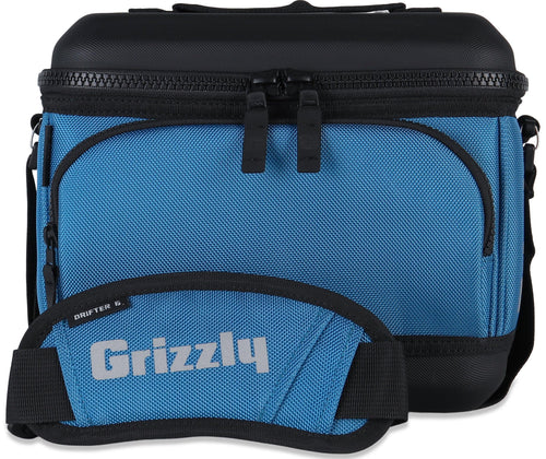 Drifter Grizzly 6-Pack | Flip-top Soft Cooler Bag | Ice Chest for Beach Boat Camping Car Fishing Golf Hiking Hunting Lunch Picnic | Lightweight Portable Insulated Waterproof | Slate Blue