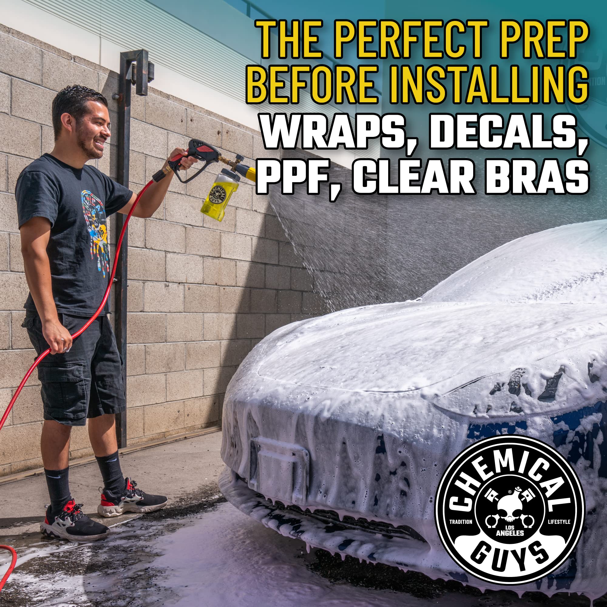 Chemical Guys Clean Slate CWS80316 Deep Surface Cleaning Car Wash Soap (Removes Old Car Waxes, Glazes & Sealants for Superior Surface Prep), 16 fl oz, Citrus Scent