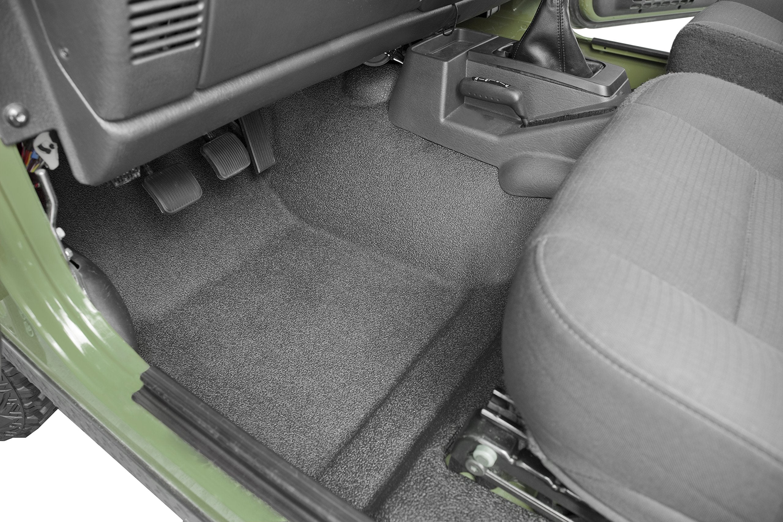 Jeep Bedtred - Bedrug | 1997 - 2006 Jeep Wrangler TJ/LJ (w/Out Center Consoles), Front Floor Liners (Includes Heat Shields) | Grey - 3 pc. | BTTJ97FNC