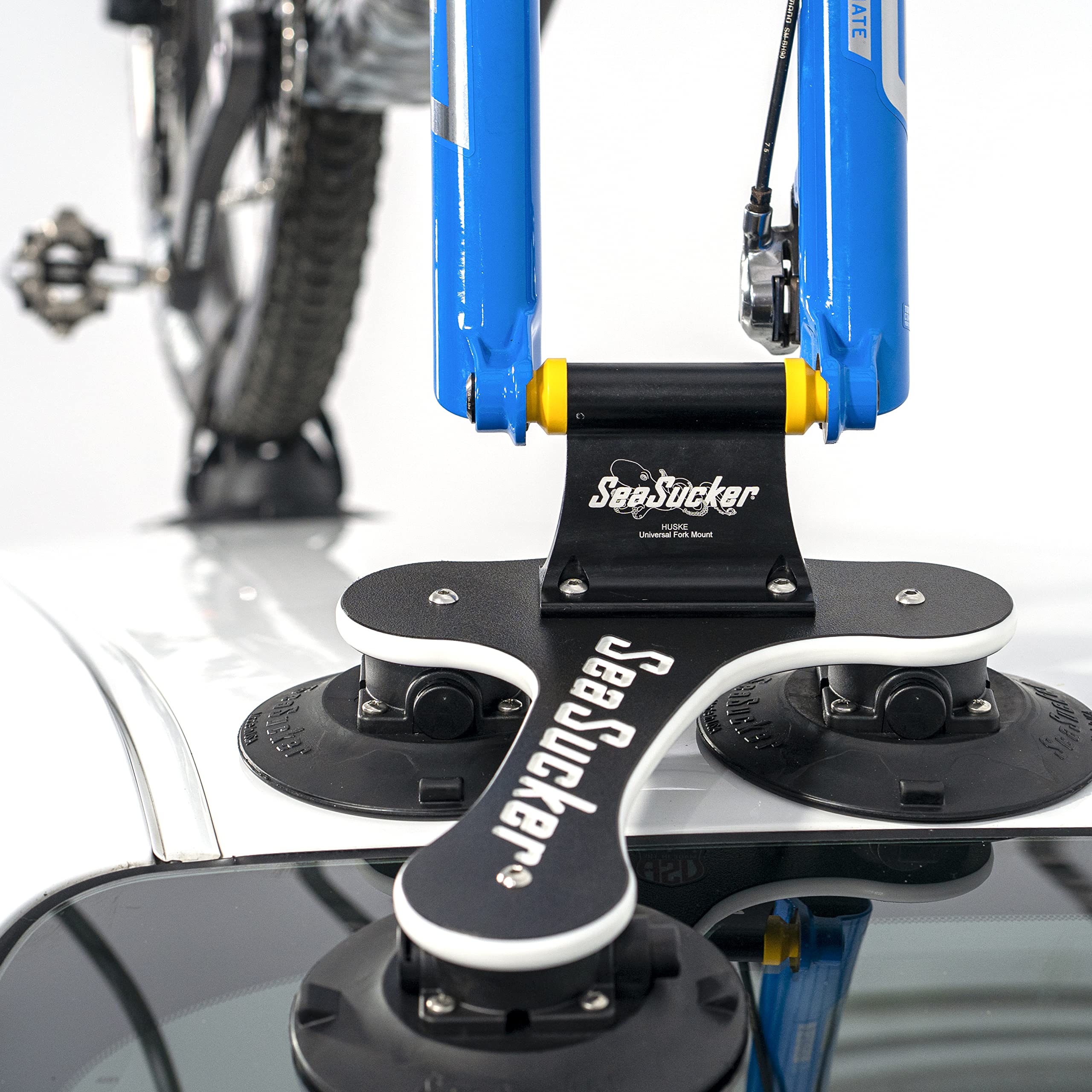 SeaSucker MAX Talon Bike Rack - Carries 1 Bike (Includes HUSKE Plugs Compatible with The Most Popular Bike Types)