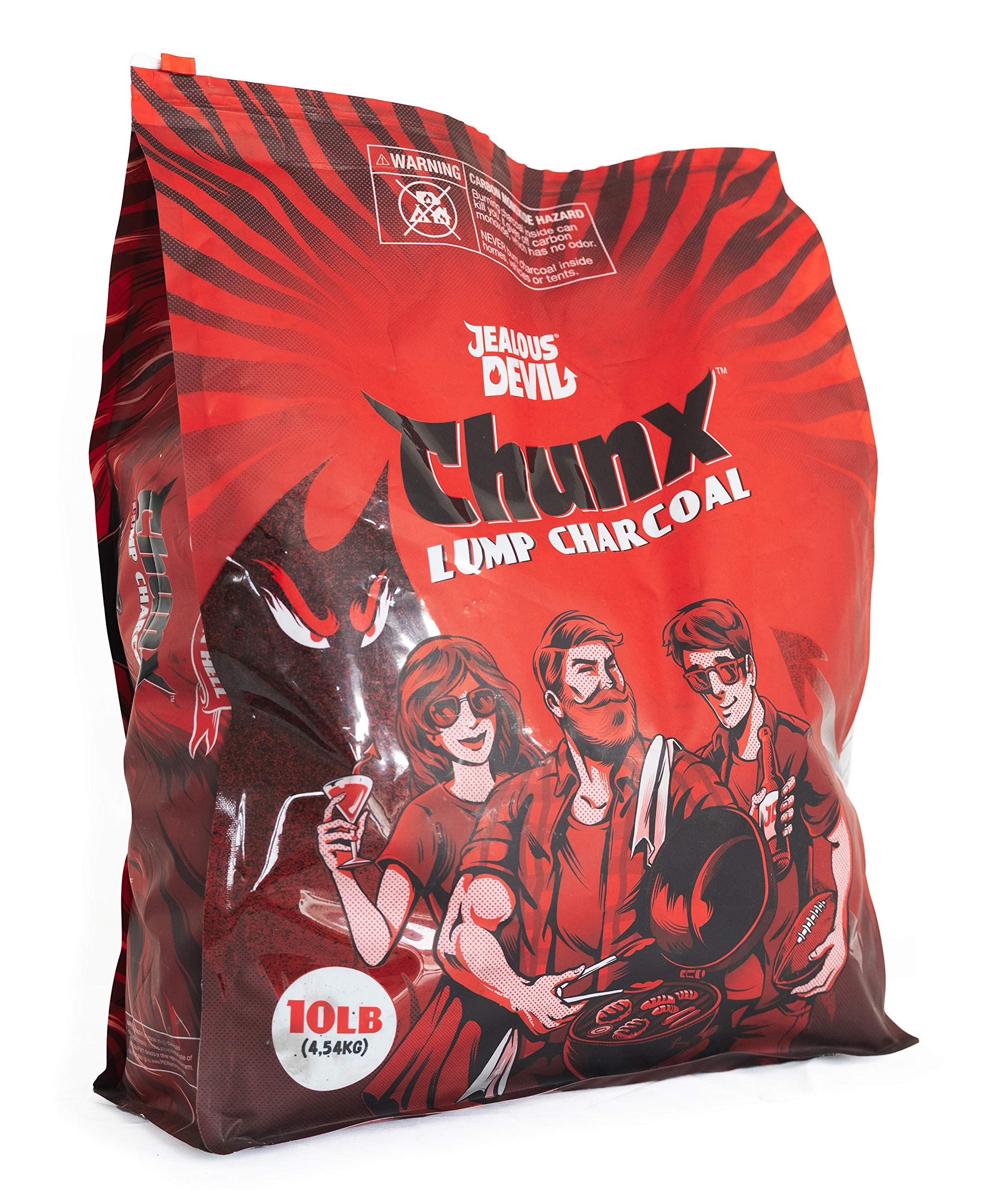 All Natural Jealous Devil Hardwood Lump Charcoal (1-10lbs Bag)