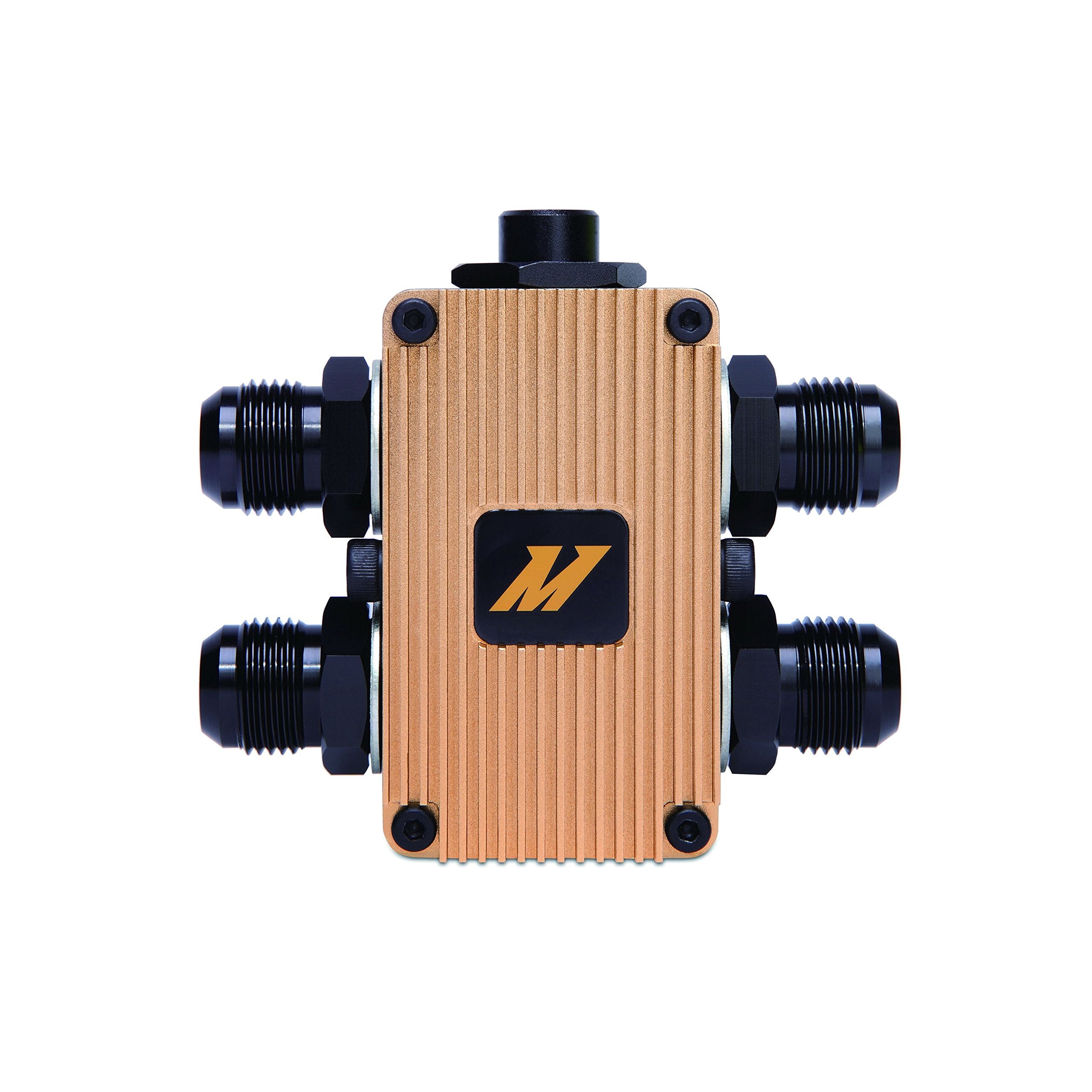 Mishimoto In-Line MMOP-EXTFC Oil Thermostat, Black & Gold