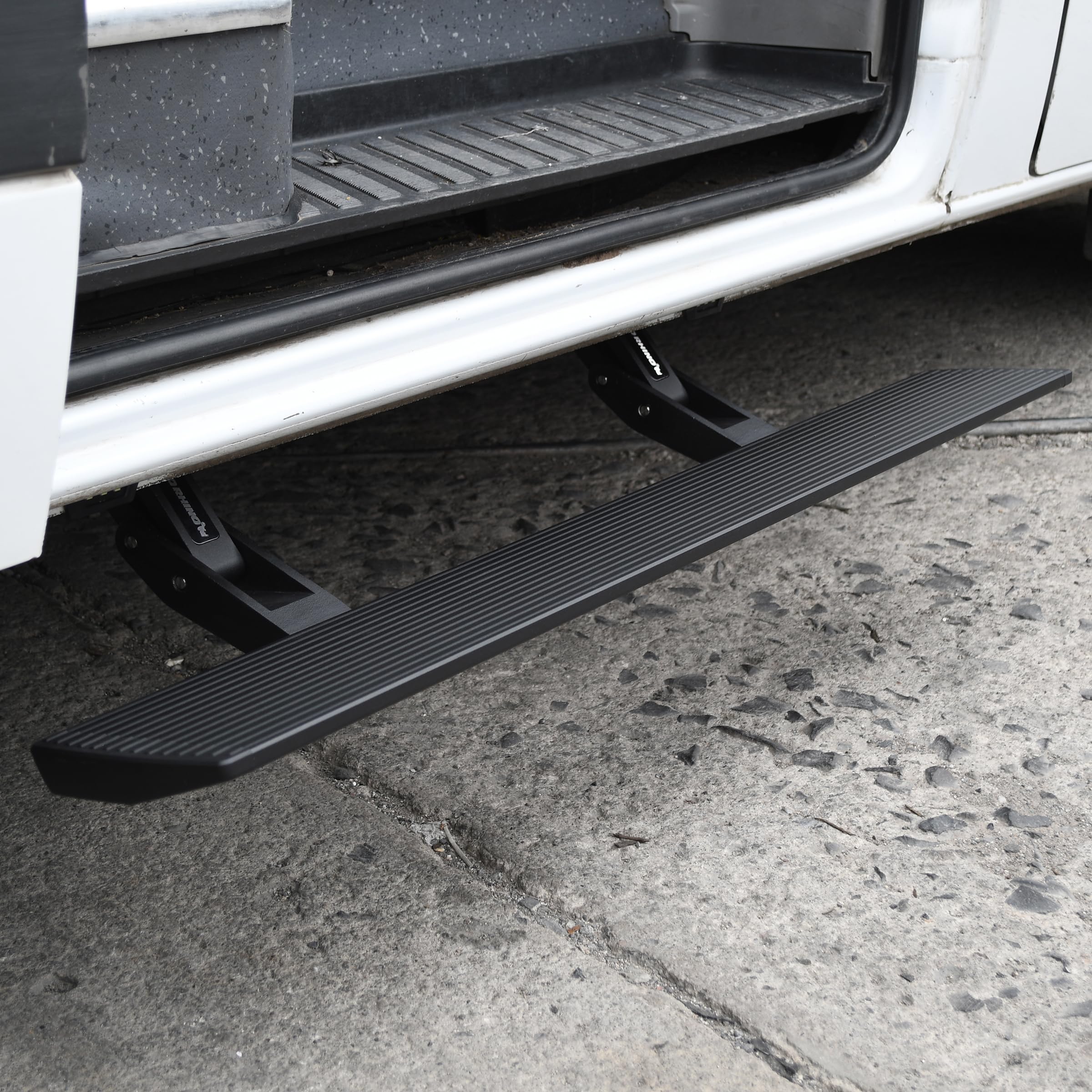 Volt Power RealTruck Running Boards for Mercedes-Benz Sprinter (2013-2018) 2500 | Aluminum, Textured Black | 20410125PC | Electric Powerstep & Retractable Steps