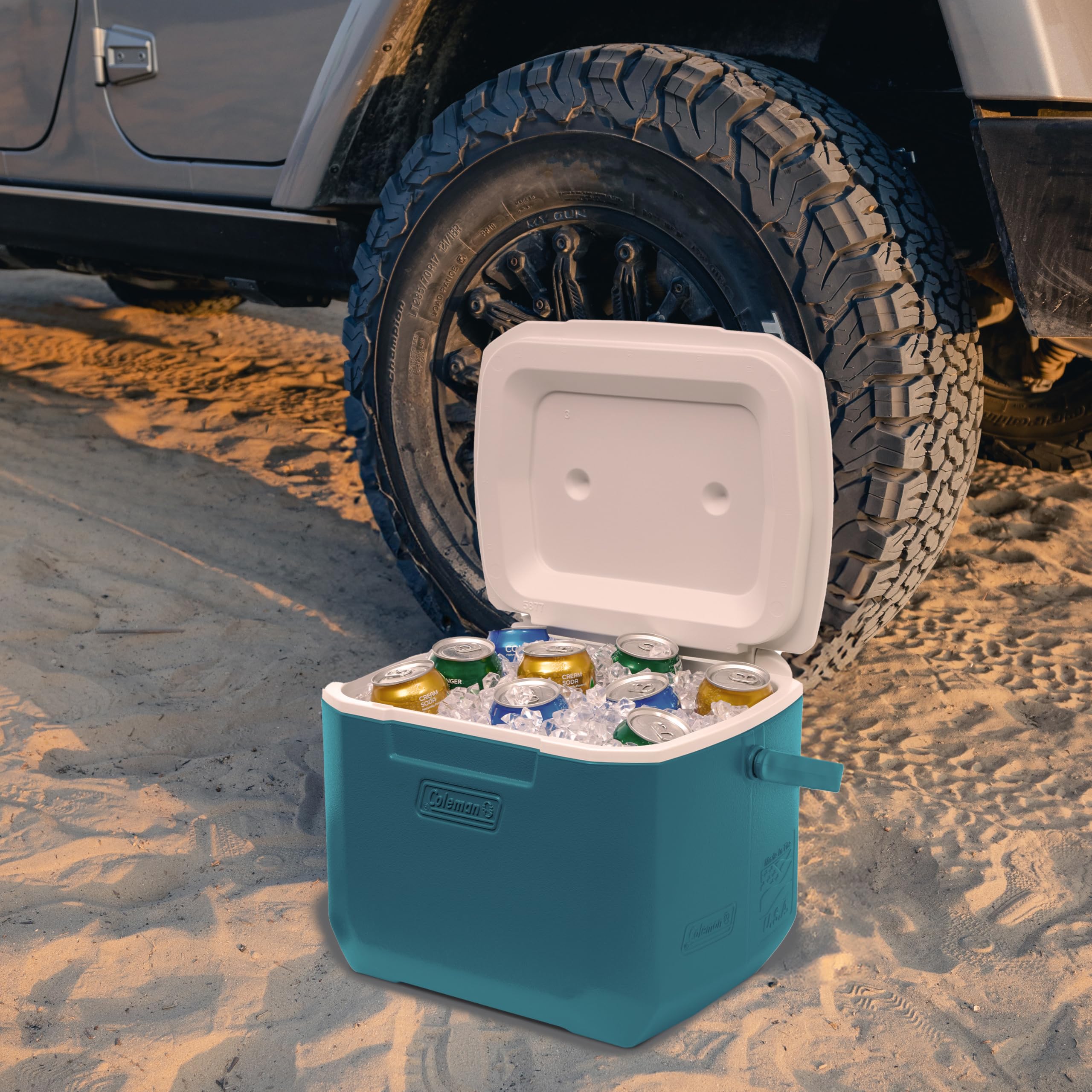 Coleman 16qt Chiller Insulated Portable Cooler with Ice Retention & Large Carry Handle, Made in USA, Great for Camping, Tailgating, Parties, Sports, Concerts, Lunches & More