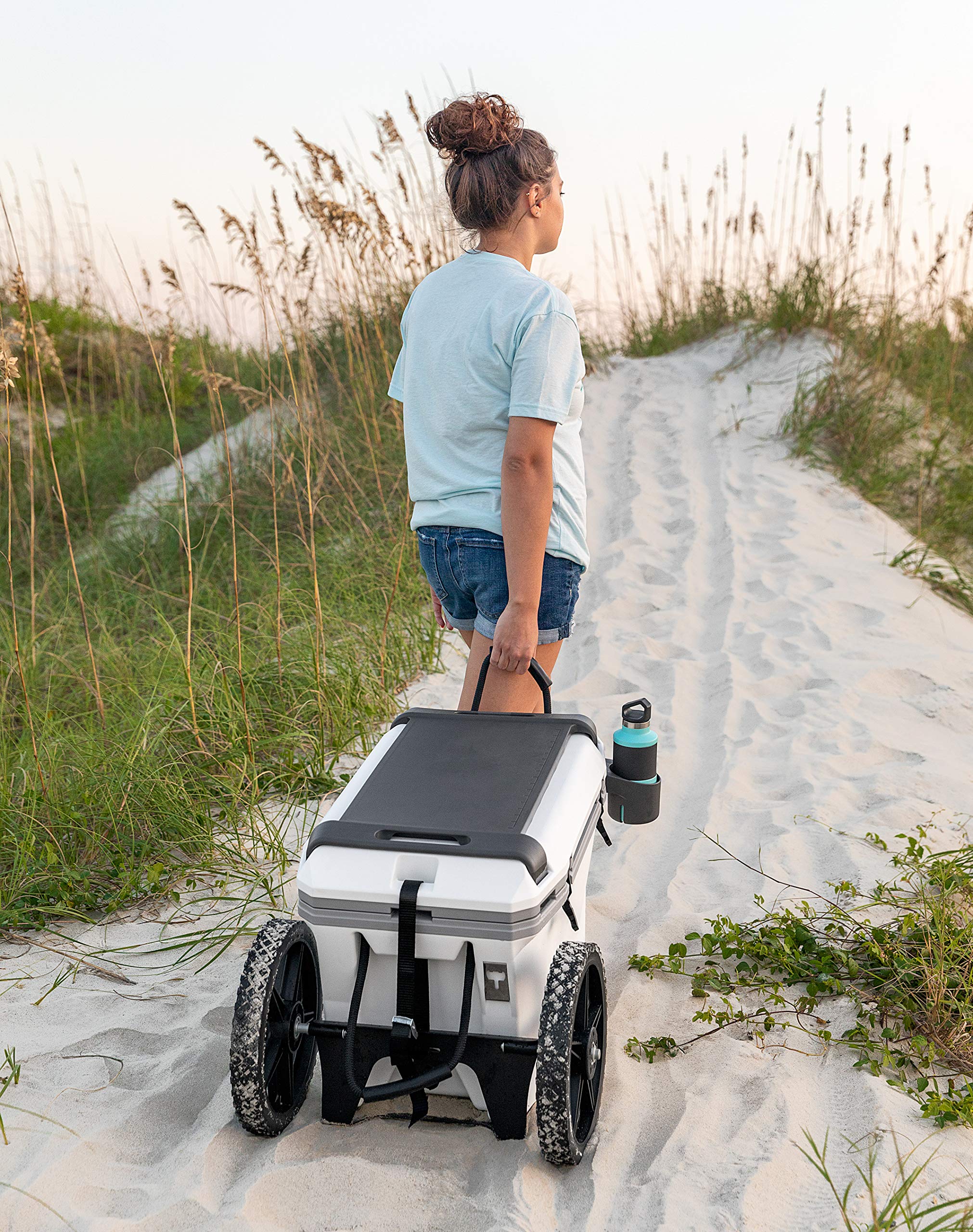 Camco Cutting Board Attachment for Currituck 30 Quart Size Coolers - Convert Your Cooler Lid Into a Cutting Board Meal Prep Space | Great for Fishing, Camping, and The Beach (51794)