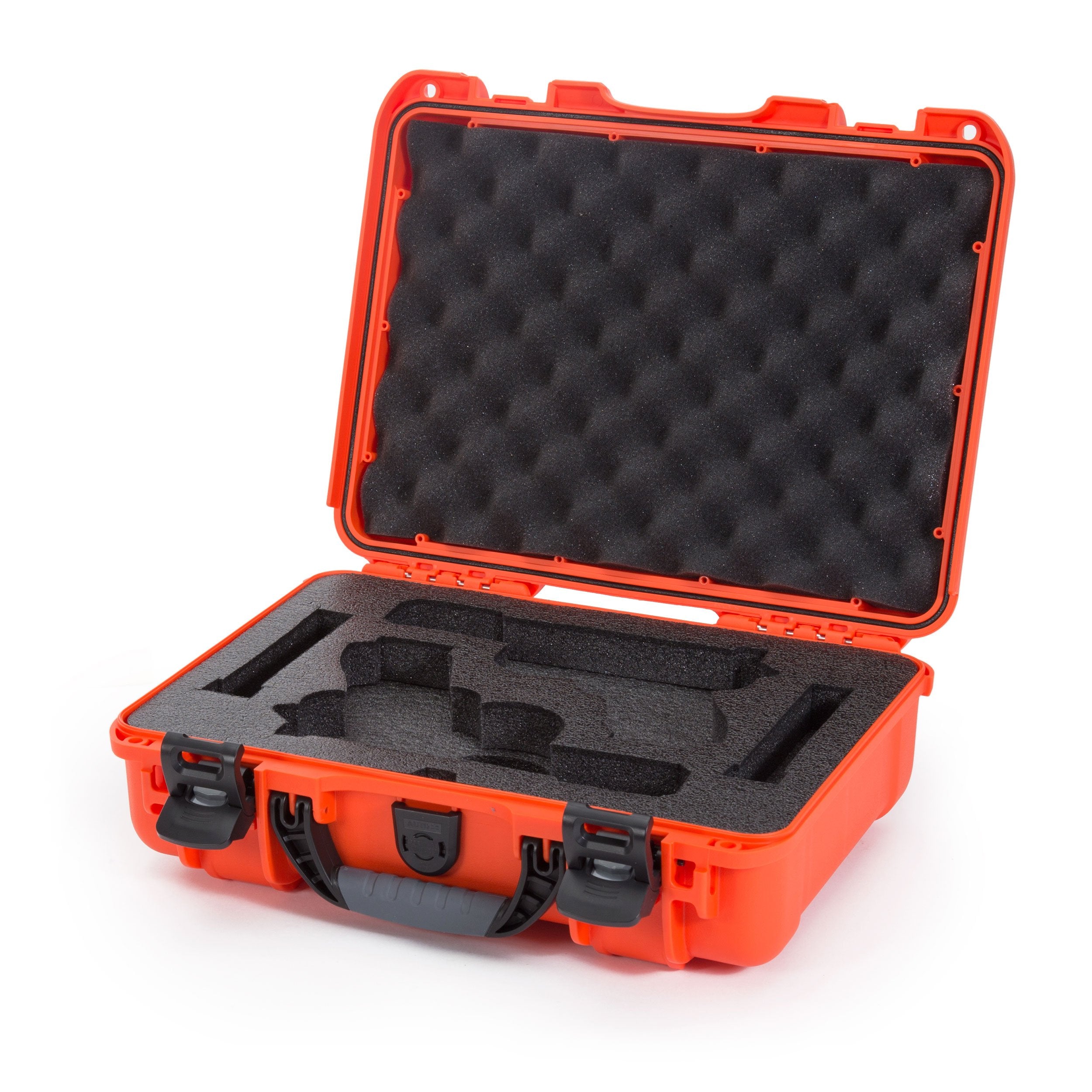 2UP Nanuk 910 Waterproof Hard Case w/Custom Foam Insert for Glock Pistols - Orange